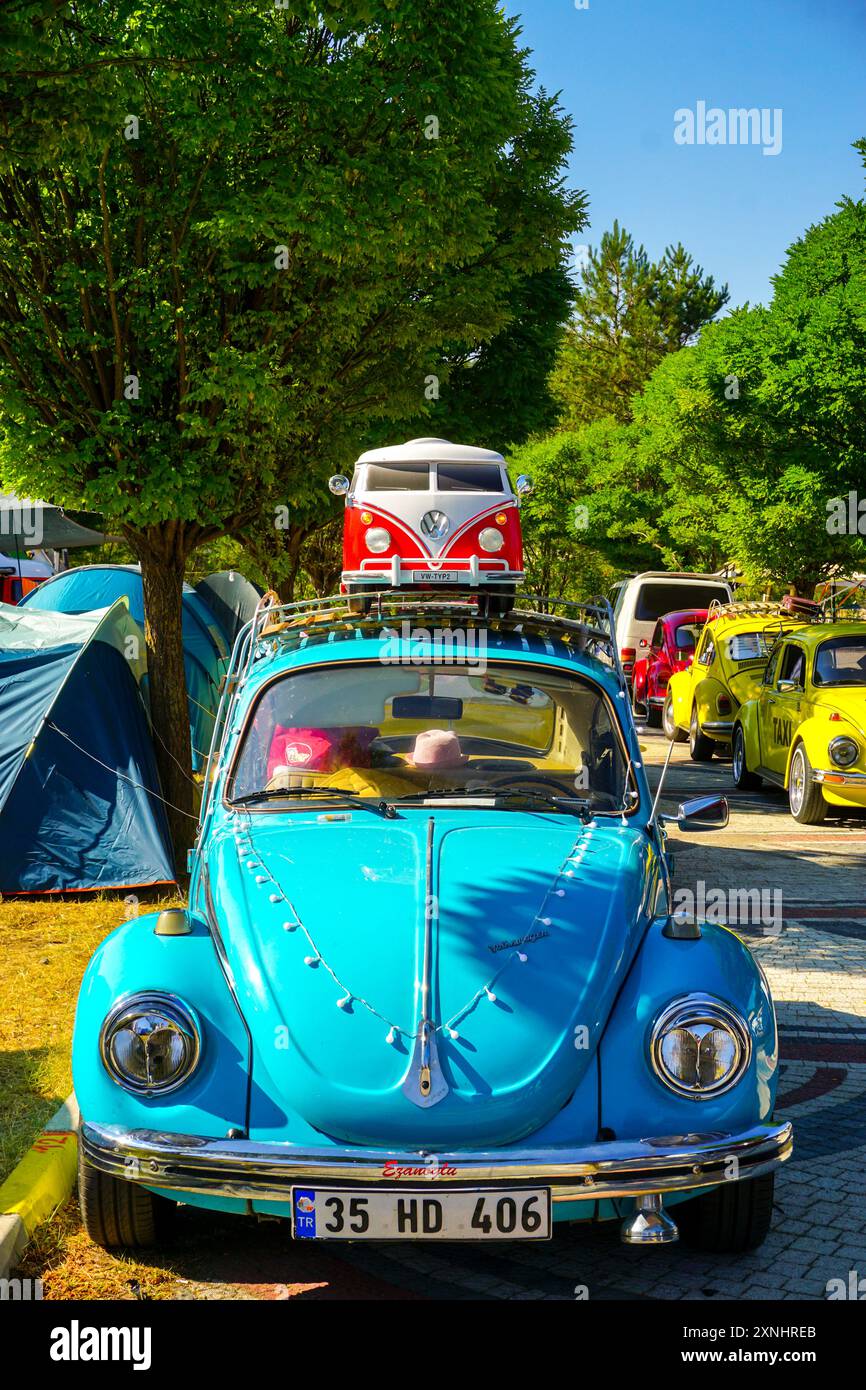 28. Juli 2024 Bursa Türkei. . Harmancik Käfer Camp in Bursa Türkei Stockfoto