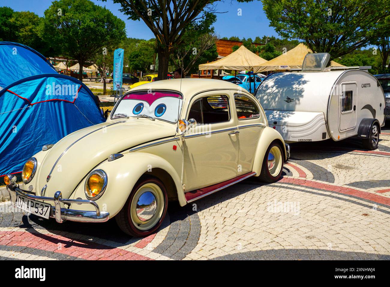 28. Juli 2024 Bursa Türkei. . Harmancik Käfer Camp in Bursa Türkei Stockfoto