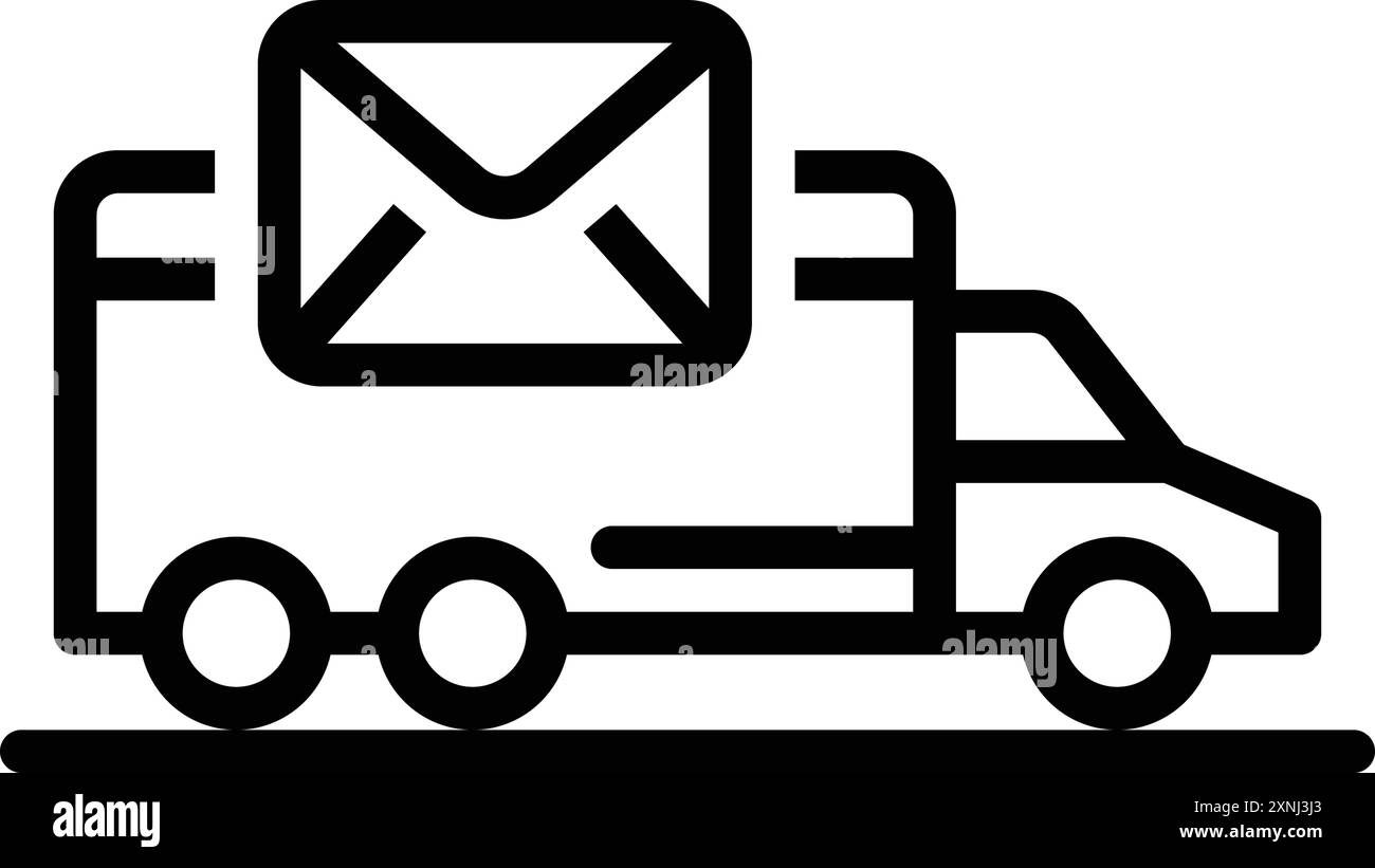 Symbol für Postzustellung, Mail Stock Vektor