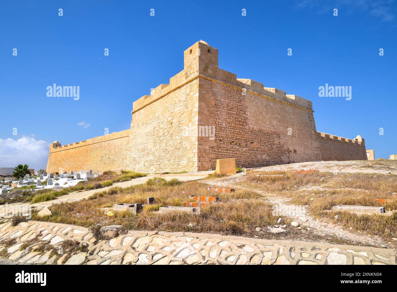 Borj El Kebir, eine osmanische Festung aus dem 16. Jahrhundert, Mahdia, Tunesien. Stockfoto