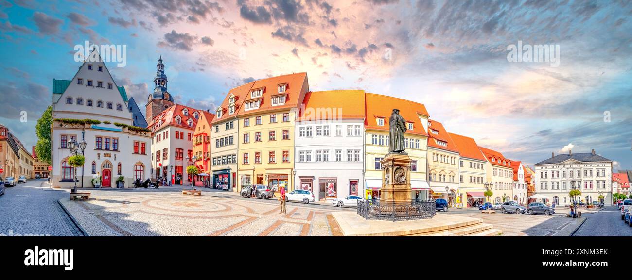Altstadt von Lutherstadt Eisleben, Deutschland Stockfoto