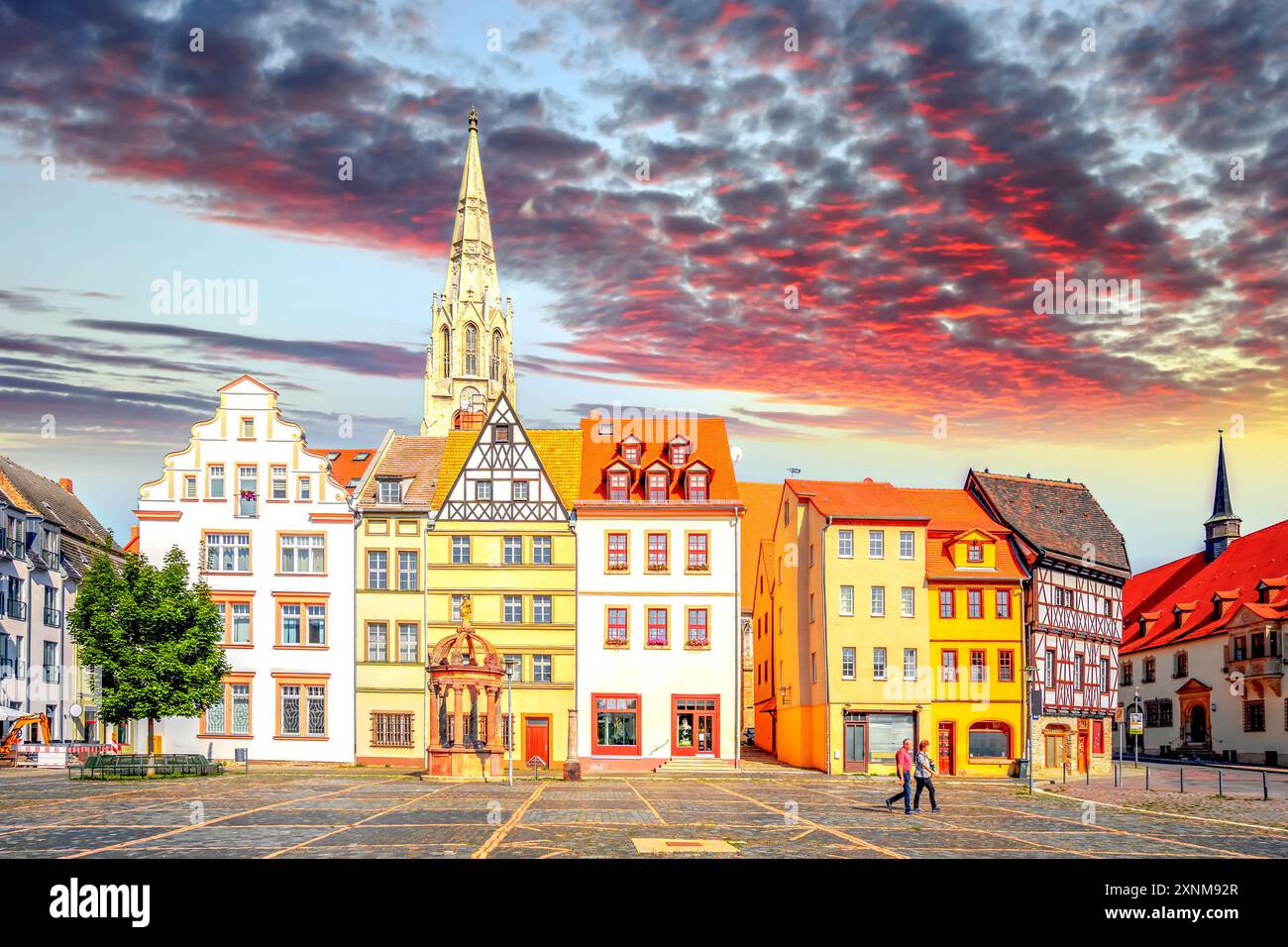 Altstadt von Merseburg, Deutschland Stockfoto
