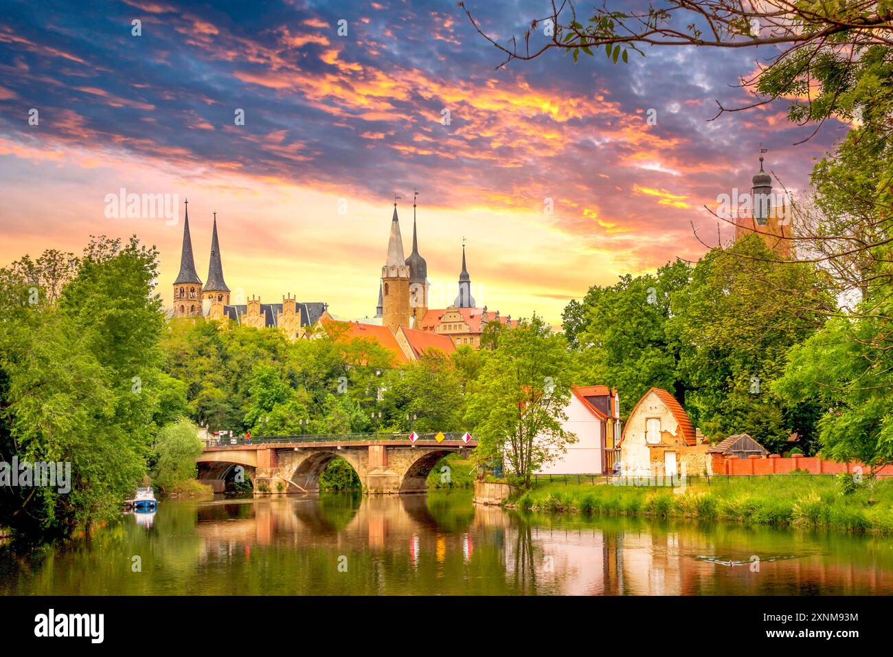 Altstadt von Merseburg, Deutschland Stockfoto