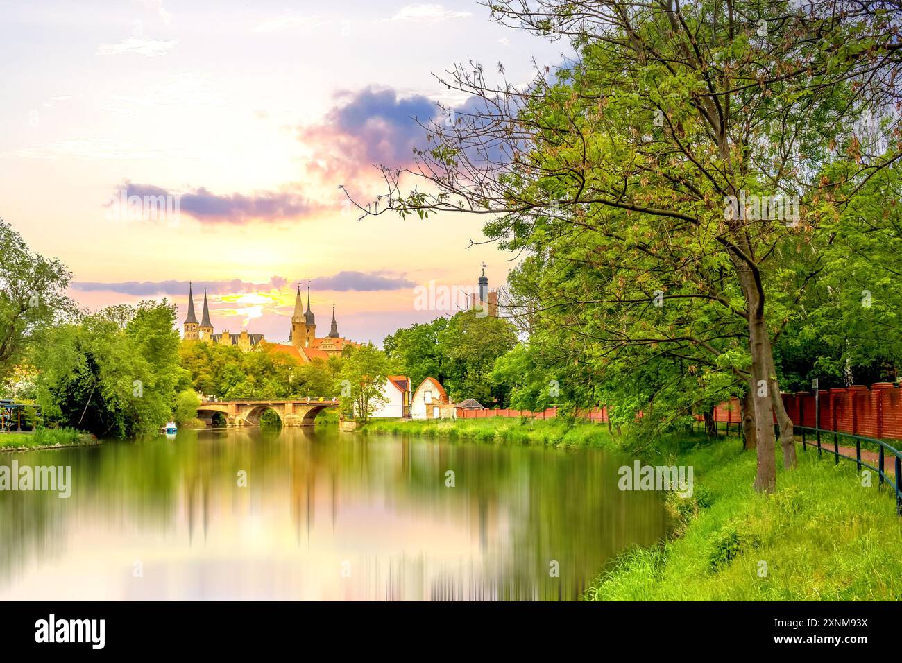 Altstadt von Merseburg, Deutschland Stockfoto