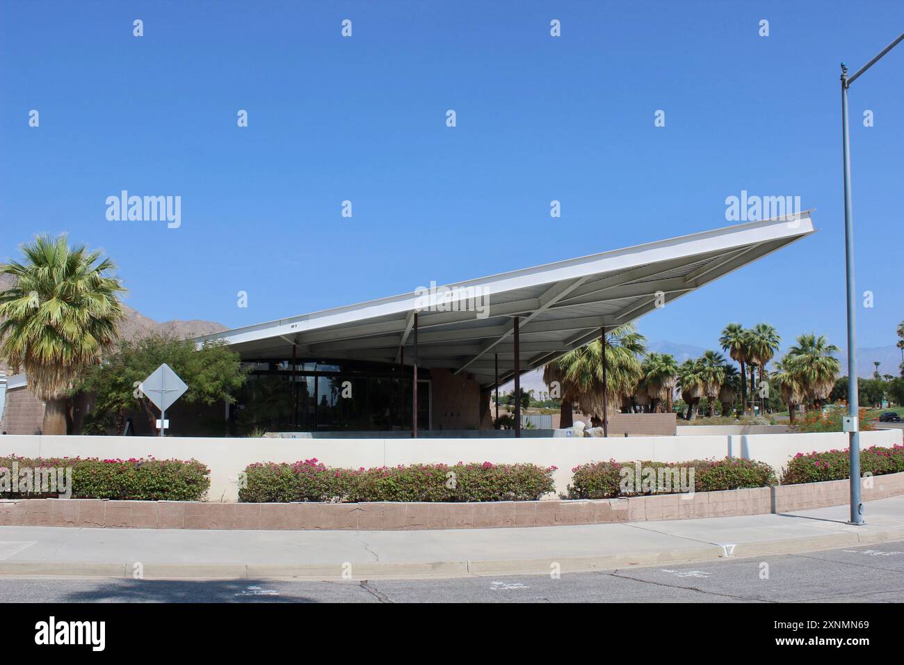 Besucherzentrum, ehemalige Straßenbahntankstelle, Palm Springs Stockfoto