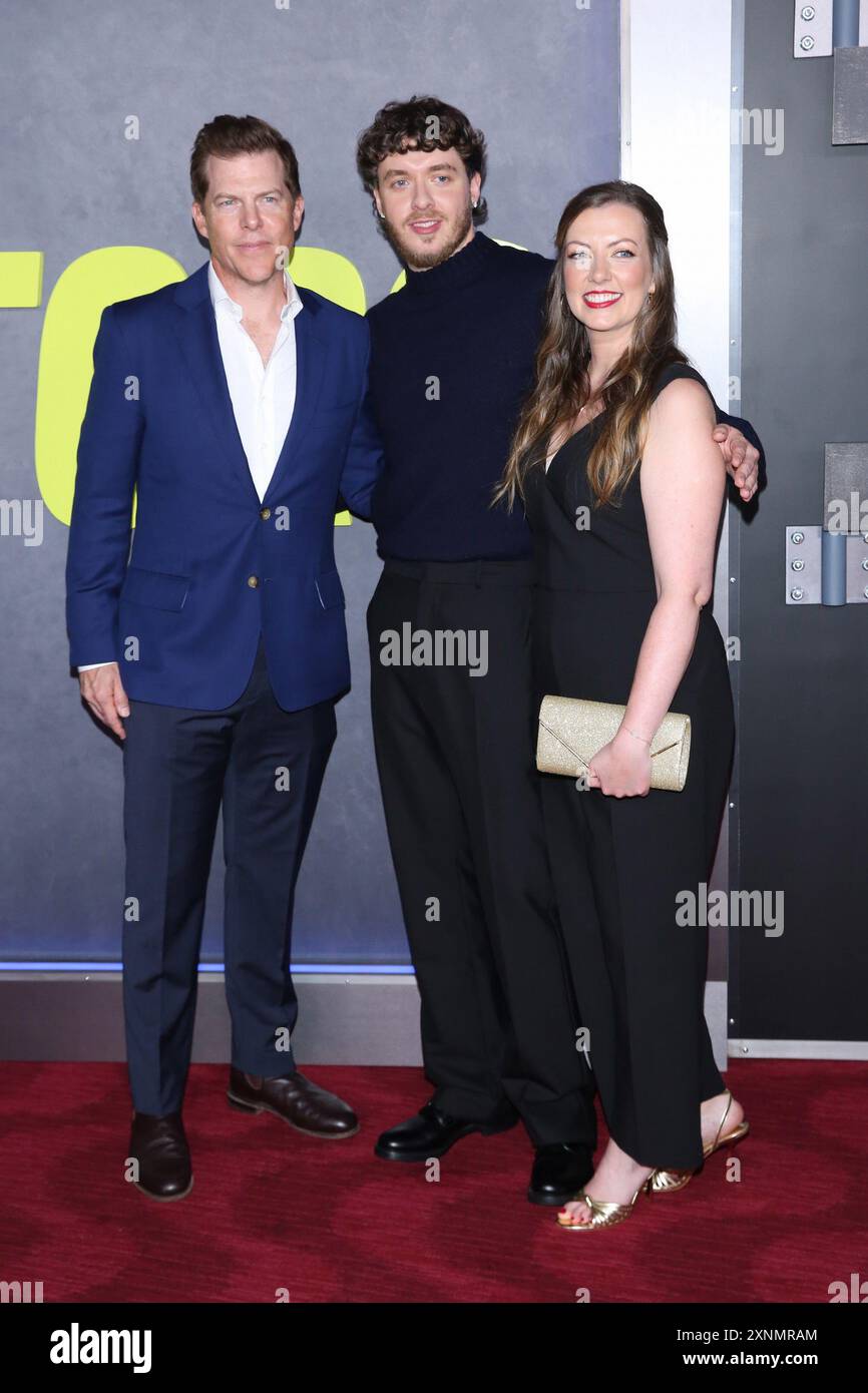 Ny. 31. Juli 2024. Kevin J. Walsh, Jack Harlow, Alison Winter at Arrivals for THE INSTIGATORS Premiere, Jazz at Lincoln Center, New York, NY, 31. Juli 2024. Quelle: J. Lingo/Everett Collection/Alamy Live News Stockfoto