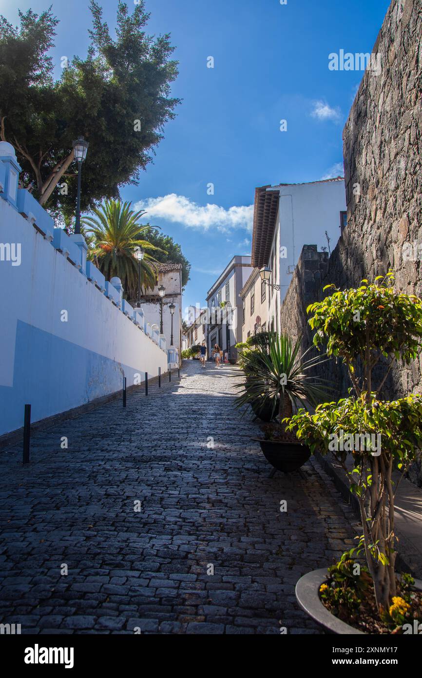 Icod de los Vinos, Spanien 5. September 2023, Straßen von Icod de los Vinos Stockfoto