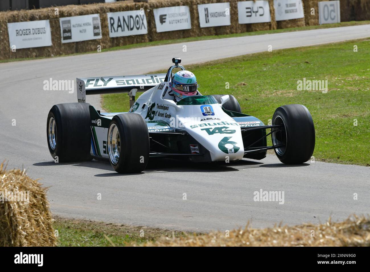 James Vowles, Lia Block, Alexander Albon, Williams-Cosworth FW08-02, die Formel-1-Teams, eine Auswahl aktueller und früherer Formel-Teams und Fahrer, i Stockfoto