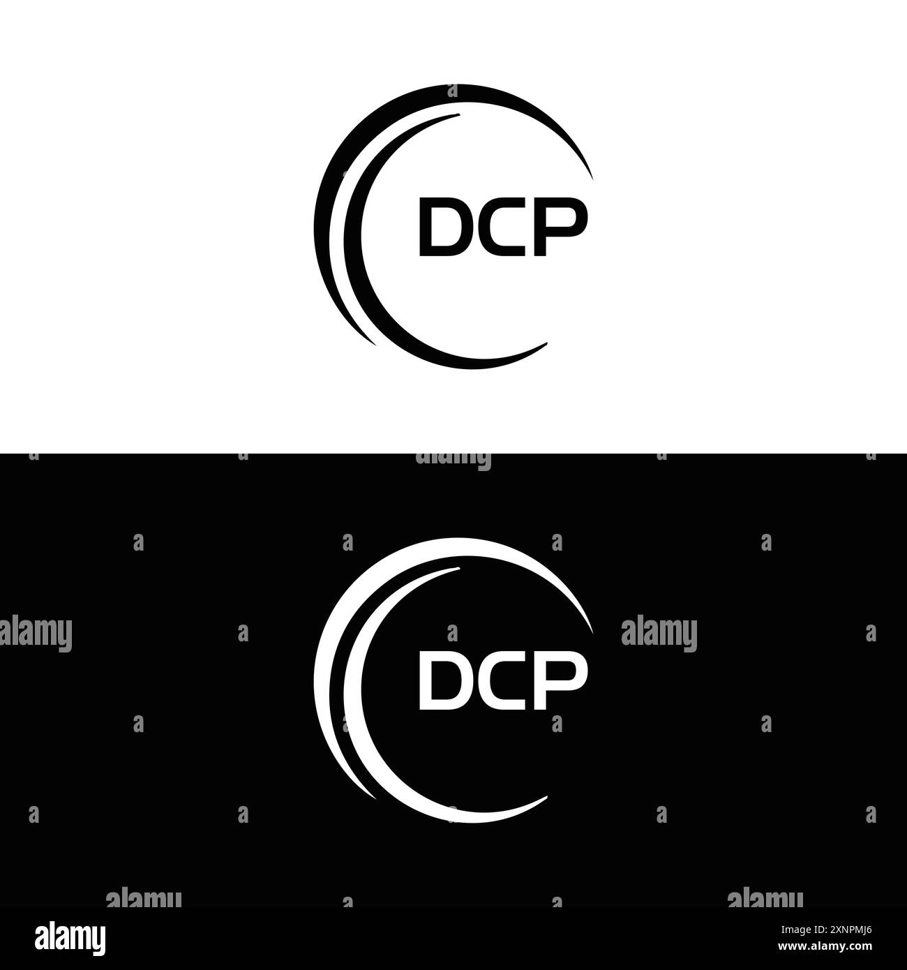 DCP-Logo. D C P-AUSFÜHRUNG. Weißer DCP-Buchstabe. DCP, D C P Letter Logodesign. D C P Letter Logodesign in GOLD, GOLDENES LOGO, DREI, Stil. Letter-Logo-Set Stock Vektor