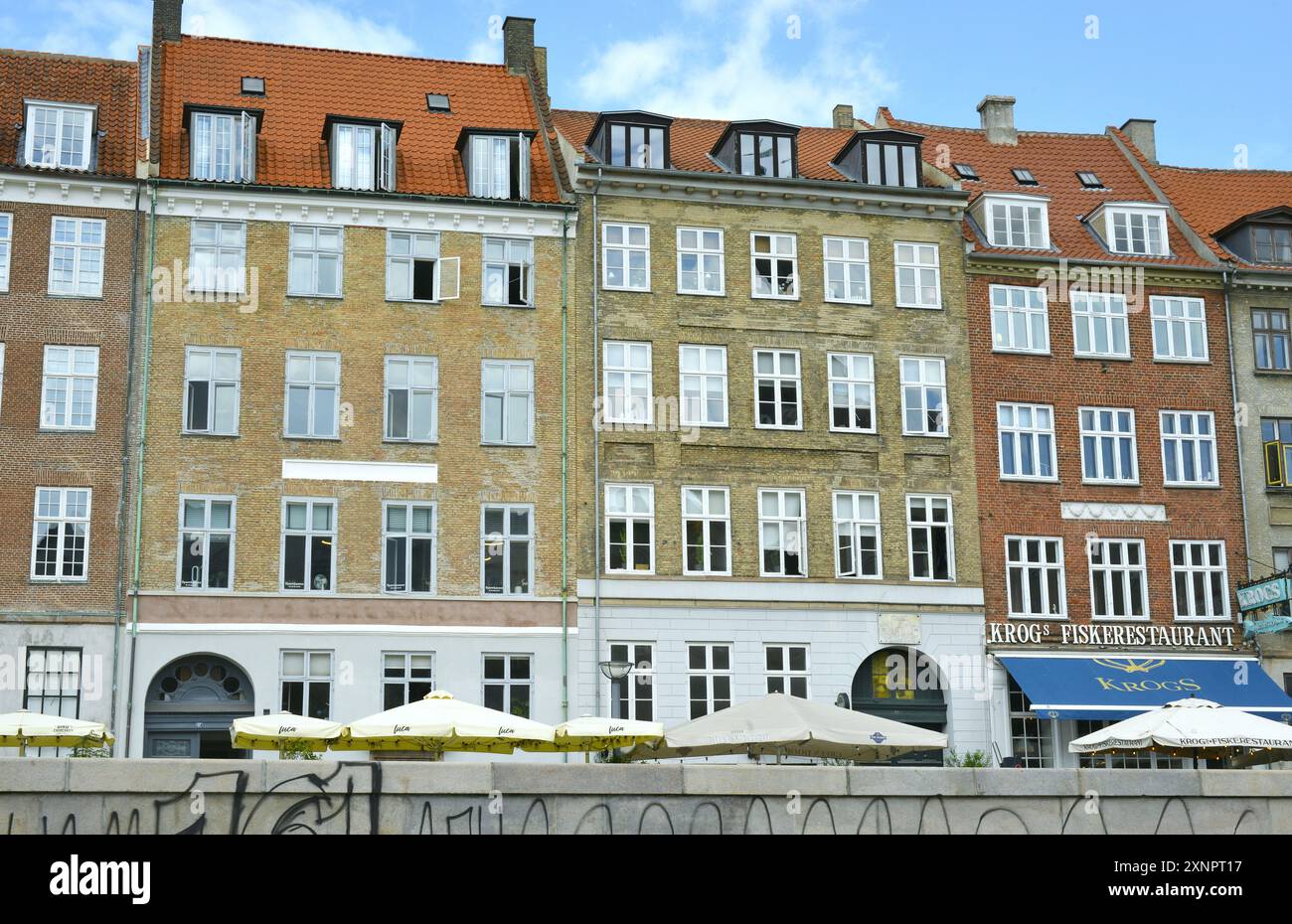 Dänische Architekturgebäude im Zentrum von Kopenhagen, Dänemark, Skandinavien Stockfoto