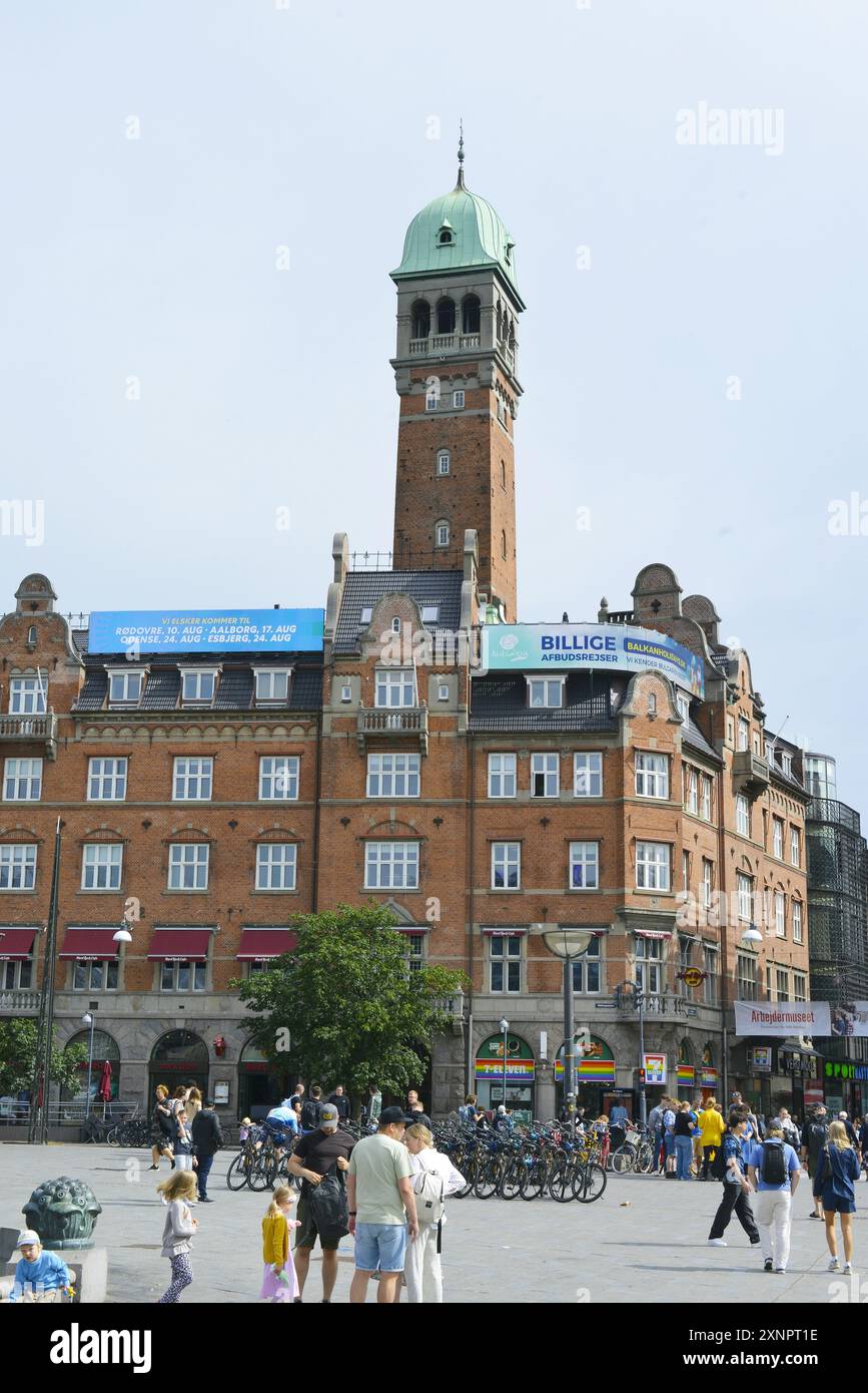 Dänische Architekturgebäude im Zentrum von Kopenhagen, Dänemark, Skandinavien Stockfoto