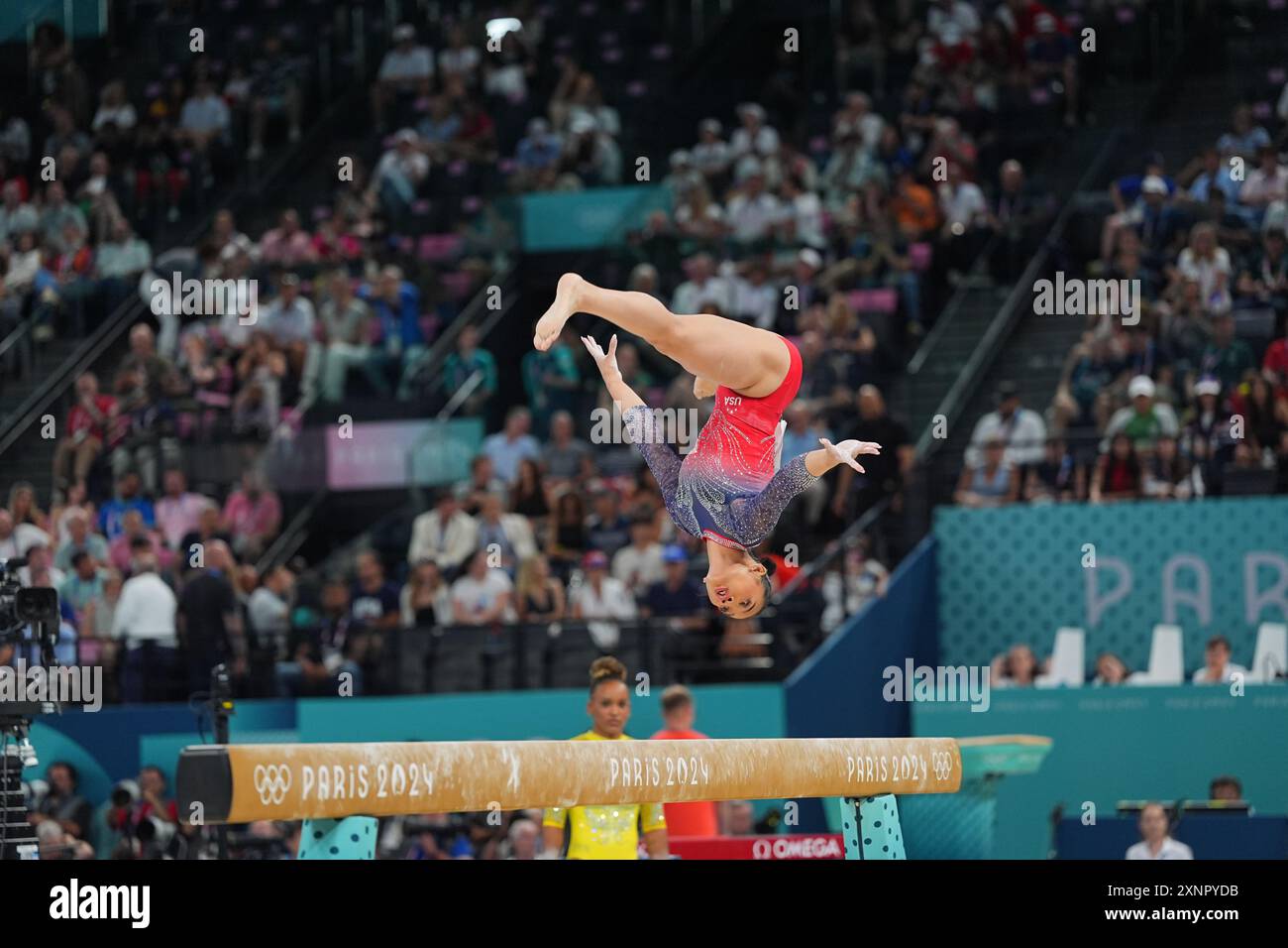 Paris, Frankreich. August 2024. Tritt beim Allround-Finale der Frauen in der Bercy Arena in Paris an. Quelle: Ulrik Pedersen/Alamy Stockfoto