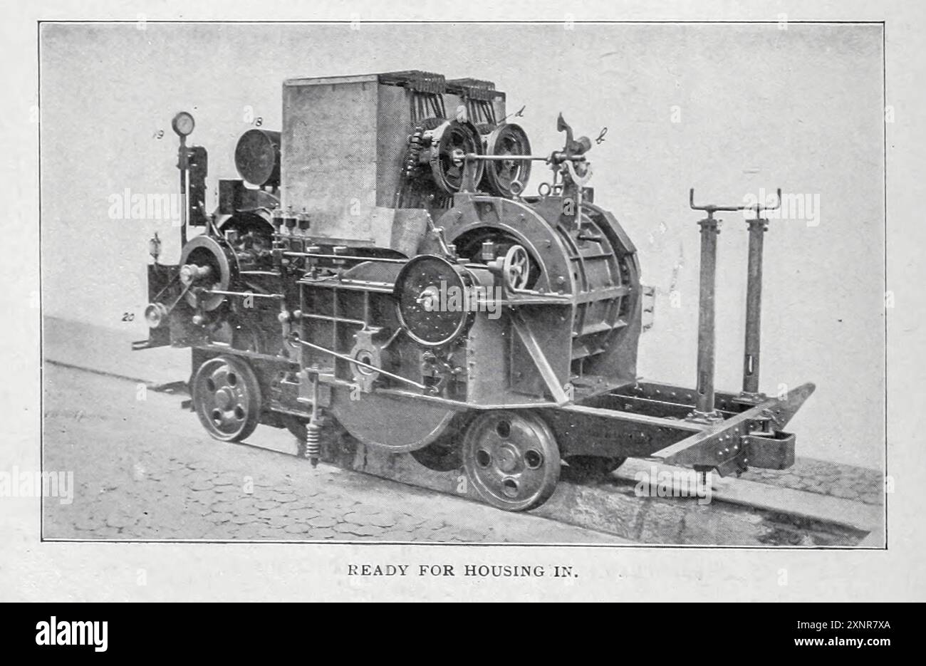 JUNGFRAU-ELEKTROLOKOMOTIVE, wohnfertig aus dem Artikel DIE JUNGFRAU-DREIPHASEN-ELEKTROBAHN. Von Ernest Kilburn Scott. Vom Engineering Magazine widmet sich Industrial Progress Band XIX 1900 The Engineering Magazine Co Stockfoto