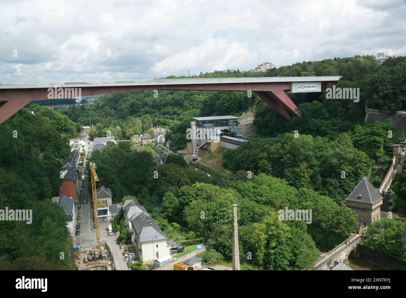 Blick auf die Stadt Luxemburg Stockfoto