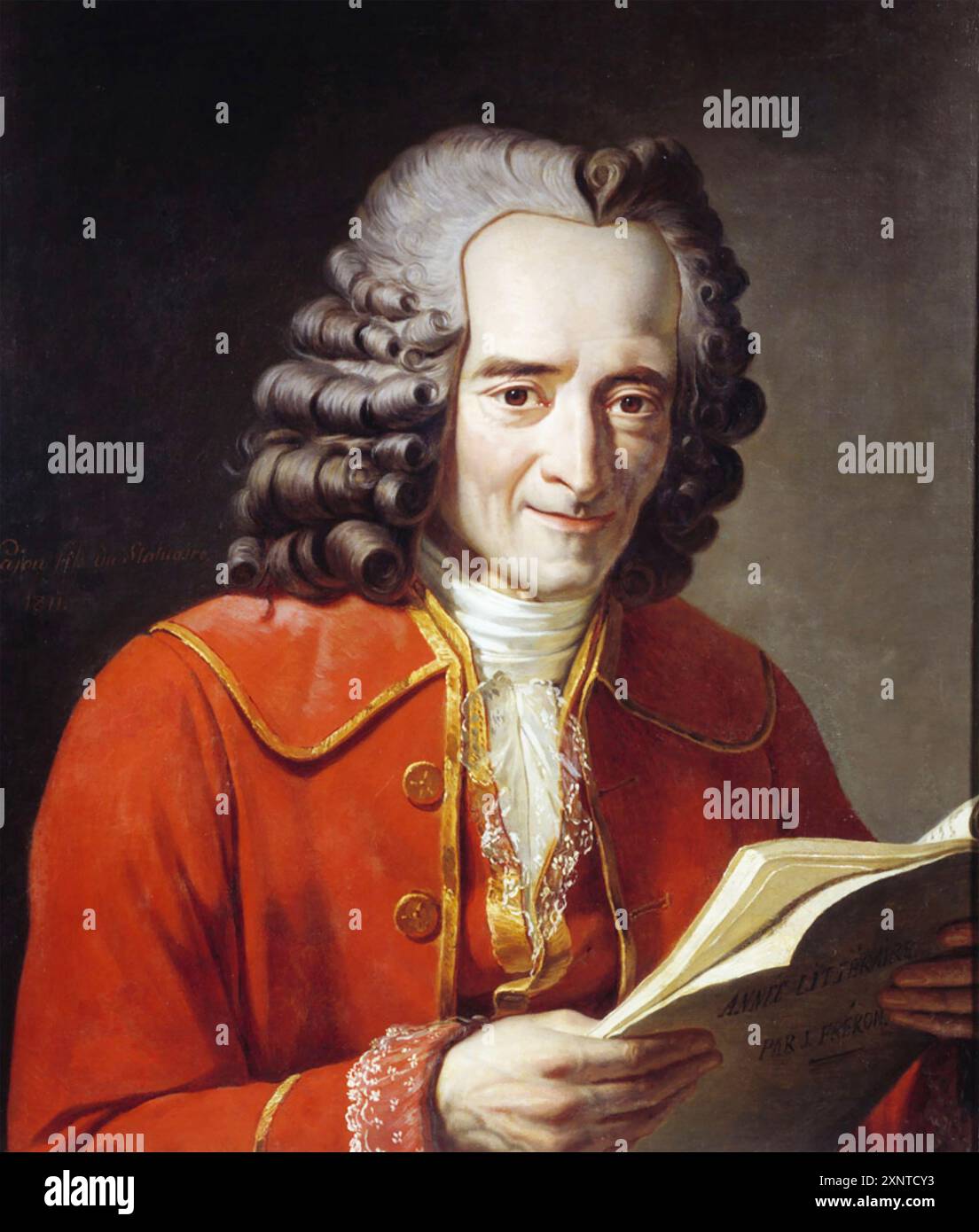 VOLTAIRE (1694–1778) französischer Philosoph in einem Gemälde von 1811 Stockfoto
