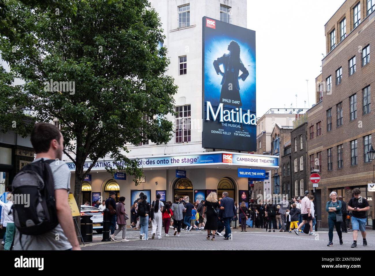 London, Großbritannien - 25. Juli 2024: Matilda Musical im Cambridge Theatre. Stockfoto