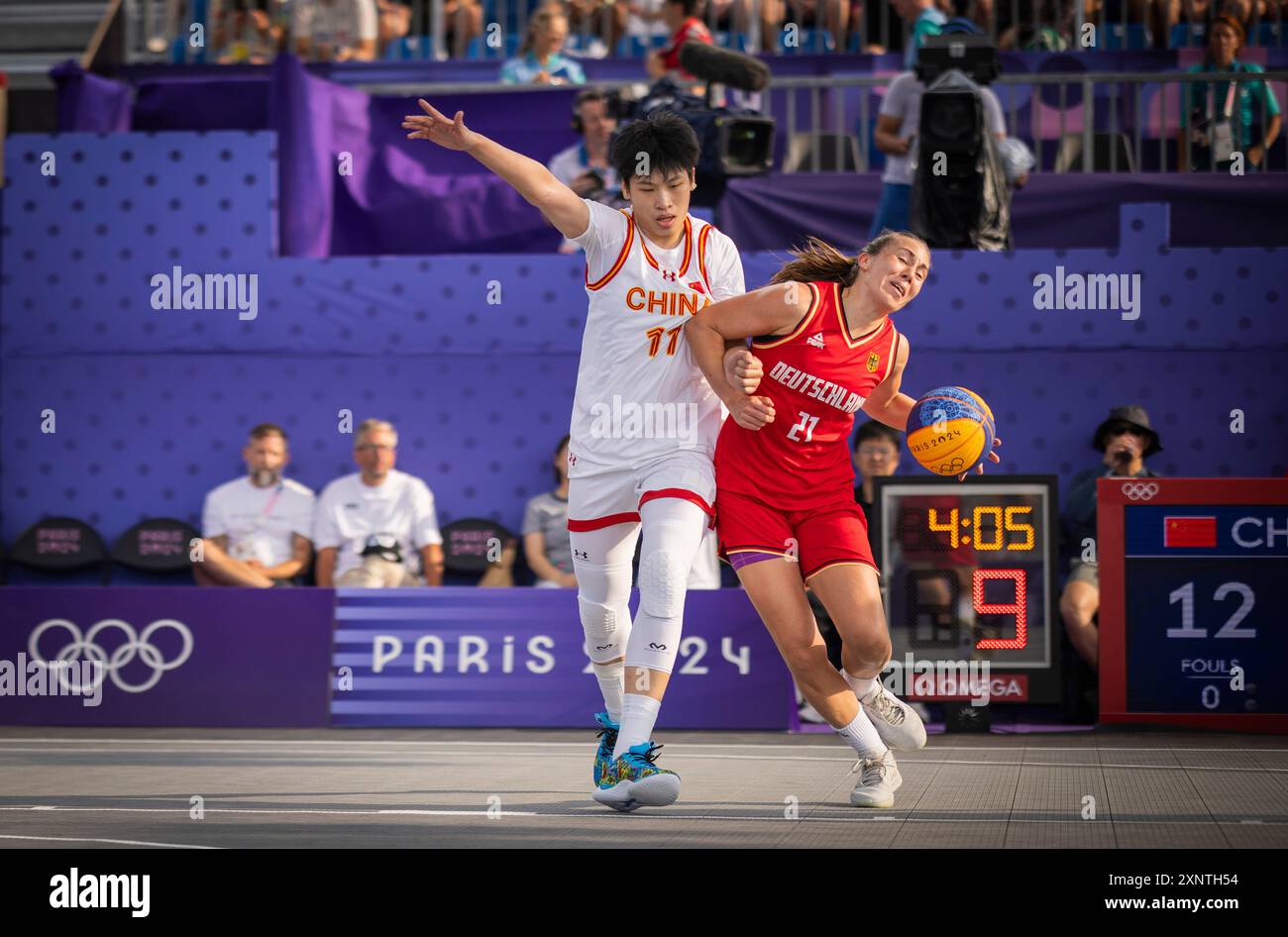 Paris, Frankreich. August 2024. Mingling Chen (CHN) Svenja Brunckhorst ...