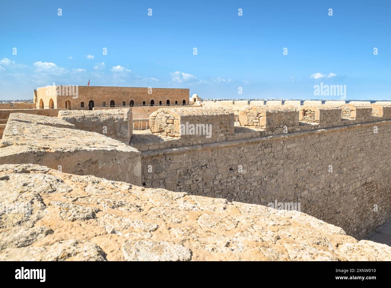 Borj El Kebir, eine osmanische Festung aus dem 16. Jahrhundert, Mahdia, Tunesien. Stockfoto