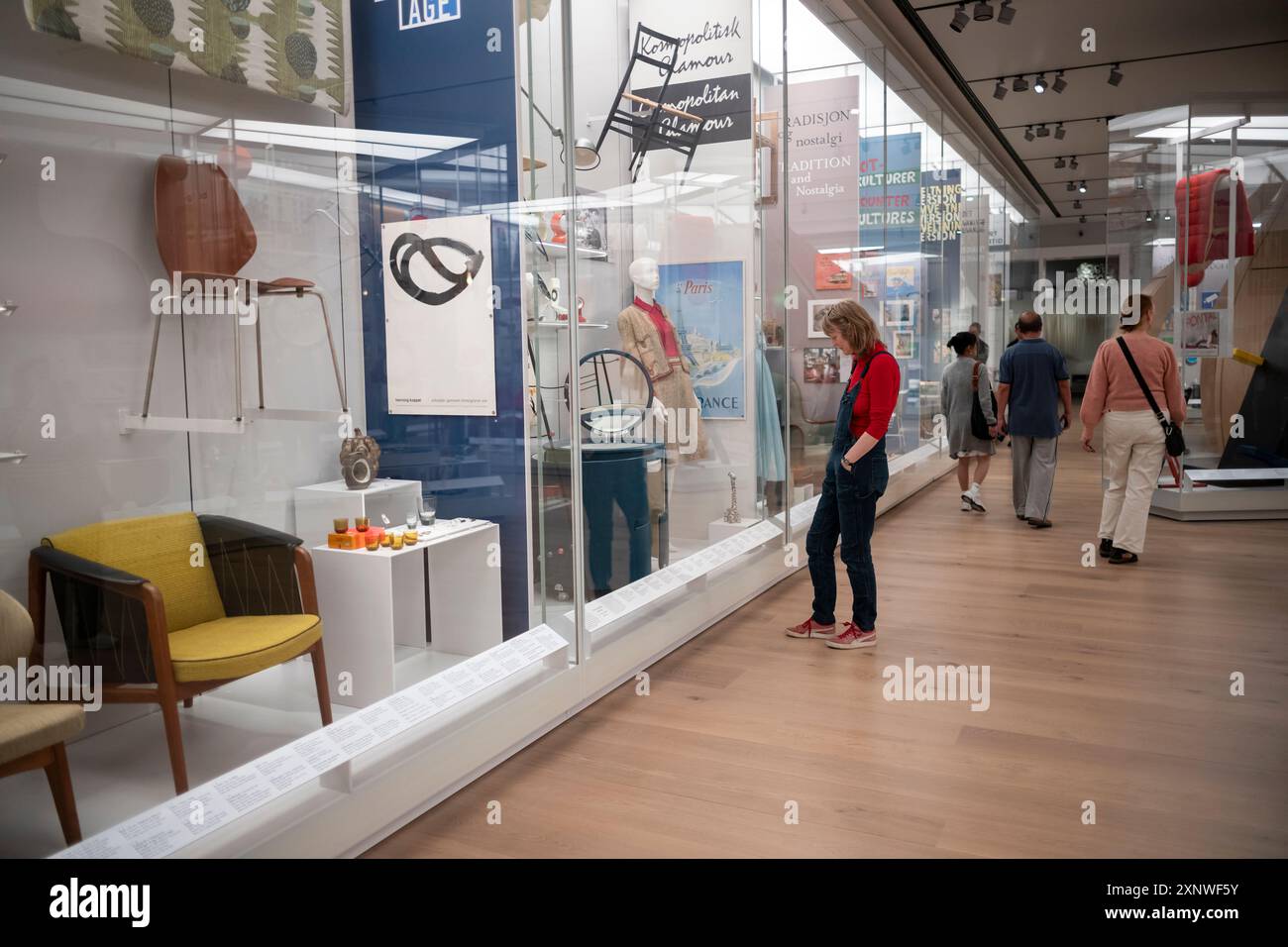 Nasjonalmuseet, das Nationalmuseum in Oslo, das die öffentliche Sammlung von Kunst-, Architektur- und Designobjekten des norwegischen Staates beherbergt. Stockfoto