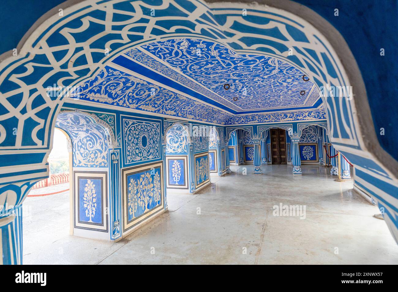 Chhavi Niwas, der Blaue Raum im Stadtpalast, Stadtpalast, Jaipur, Rajasthan, Indien, Südasien, Asien Copyright: NeilxFarrin 1126-2282 Stockfoto