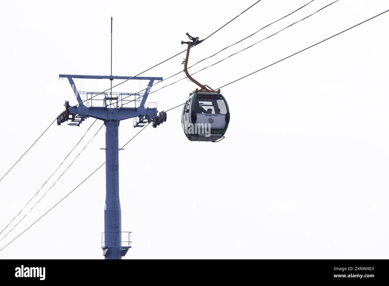 9. Juli 2017, Jakarta, Indonesien, Südostasien, Seilbahn auf Ancol. Stockfoto