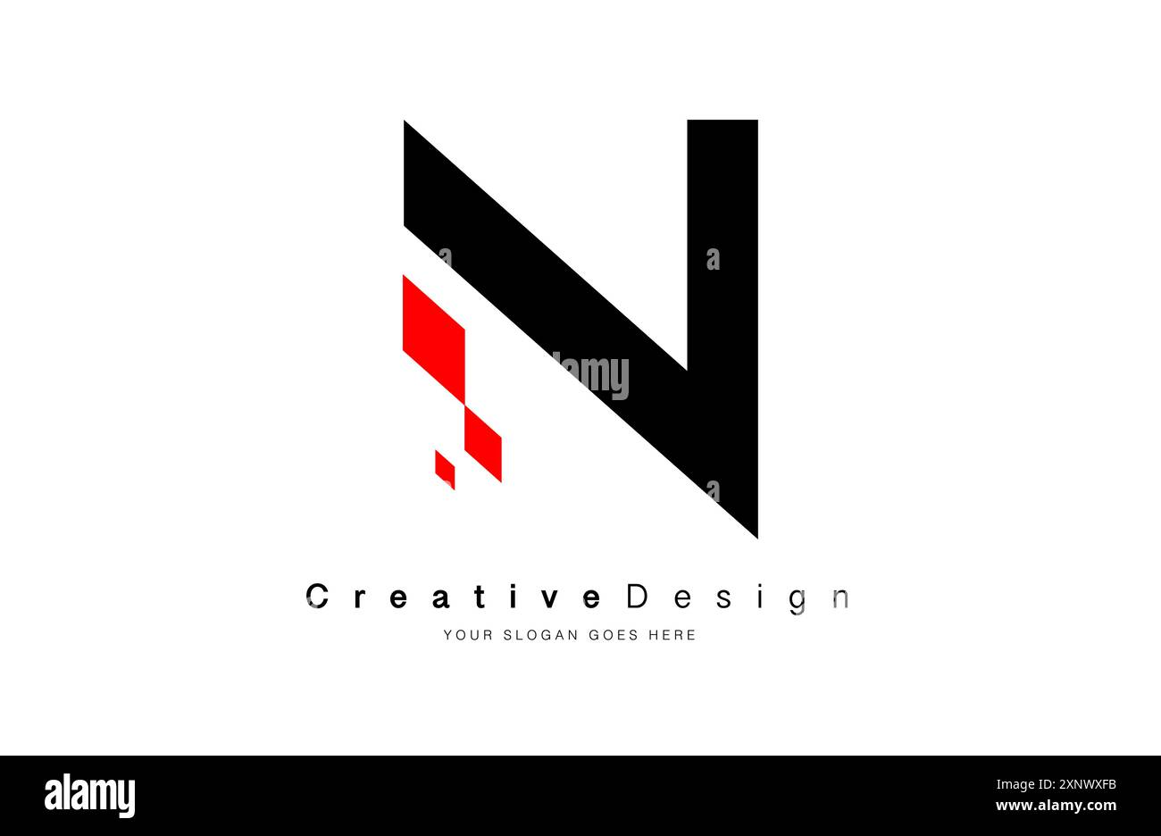 BG GB United Letter Icon Design Logo Vektor in Schwarz minimalistische kreative moderne Stil Illustration. Stock Vektor