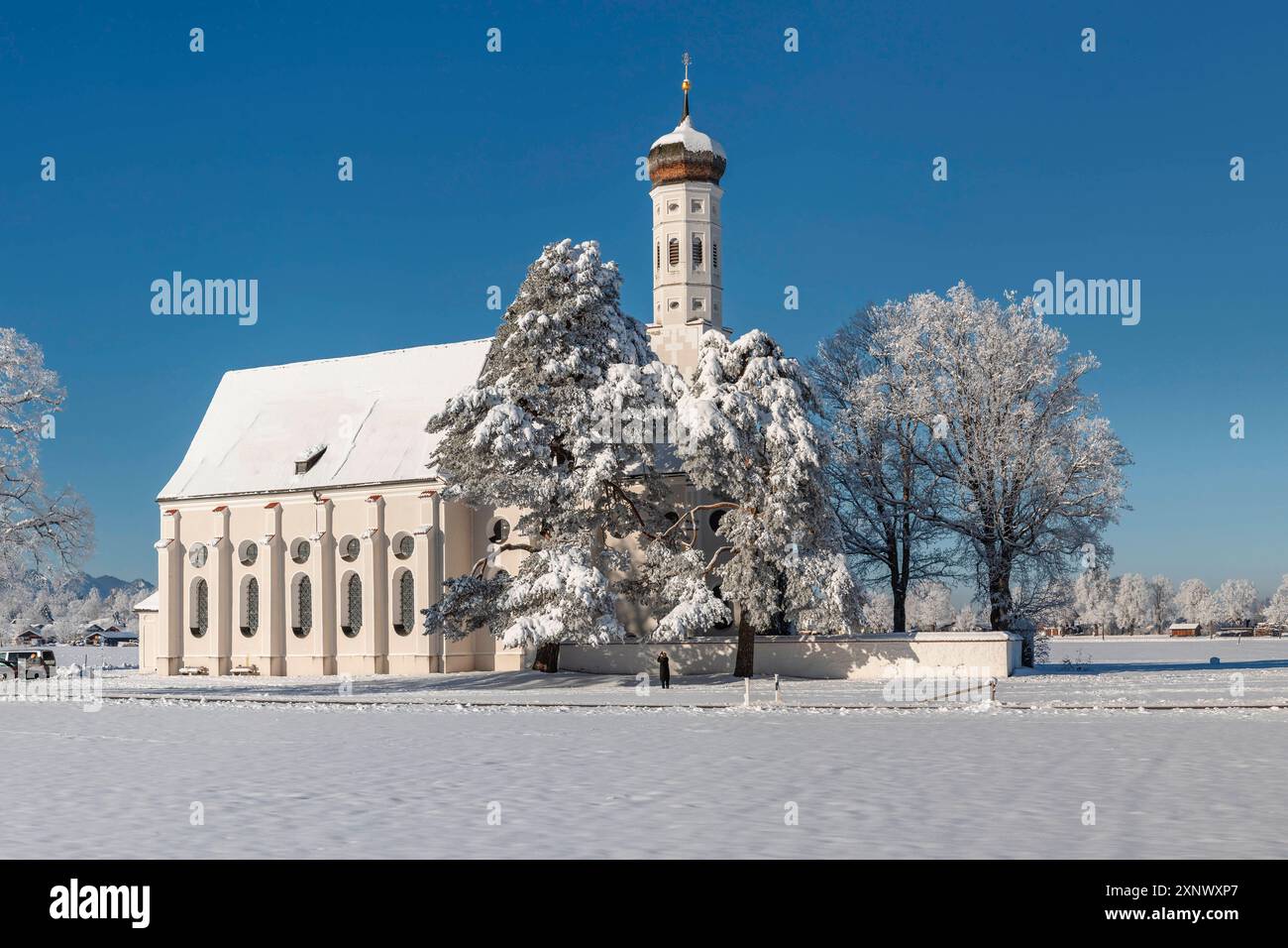 Wallfahrtskirche St. Coloman bei Schwangau, Schwaben, Bayerische Alpen, Bayern, Deutschland, Europa Copyright: Markusxlange 1160-5393 Stockfoto