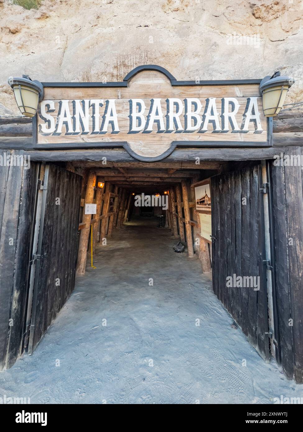 Kupferminen in der ehemaligen französischen Bergbaustadt Santa Rosalia, Baja California Sur, Mexiko, Nordamerika Stockfoto