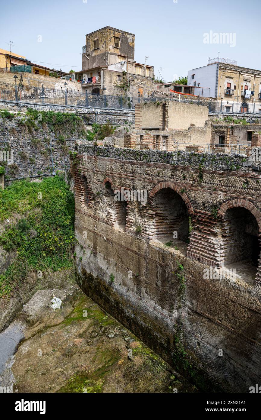 Römische Stadt Herculaneum, UNESCO-Weltkulturerbe, Kampanien, Italien, Europa Stockfoto