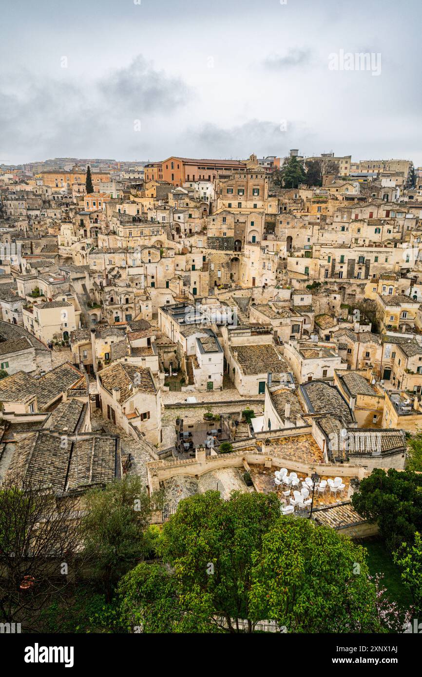 Sassi di Matera, UNESCO-Weltkulturerbe, Basilicata, Italien, Europa Stockfoto