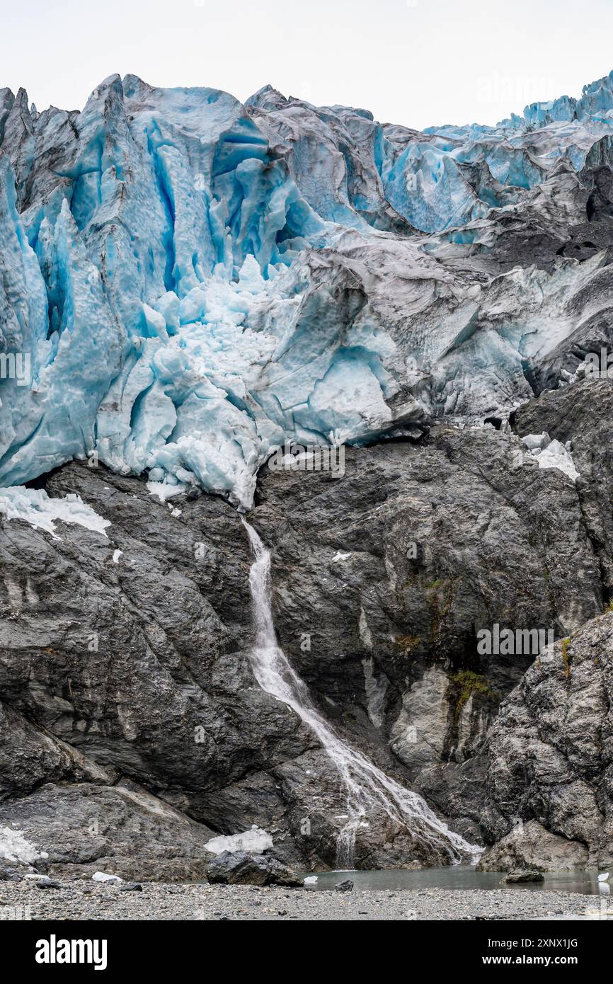 Aguila-Gletscher, Feuerland, Chile, Südamerika Stockfoto