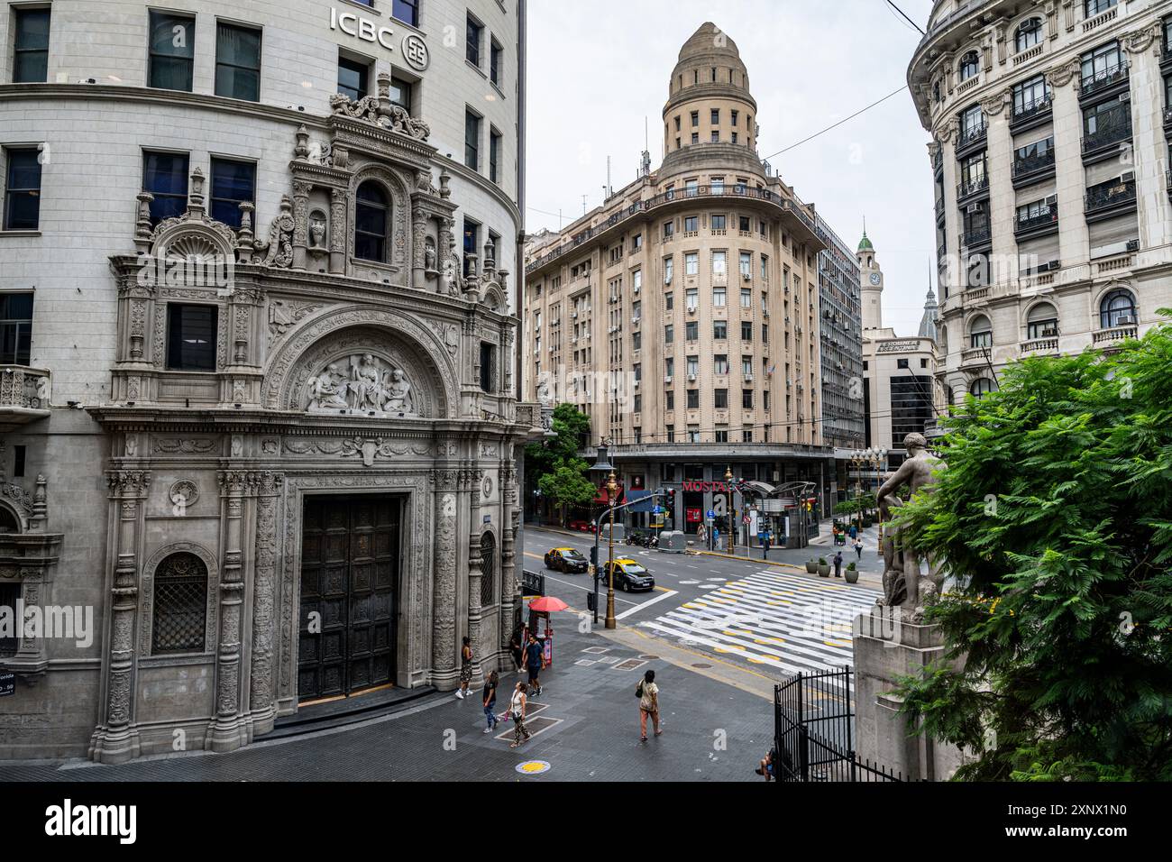 Kolonialgebäude, Zentrum von Buenos Aires, Argentinien, Südamerika Stockfoto