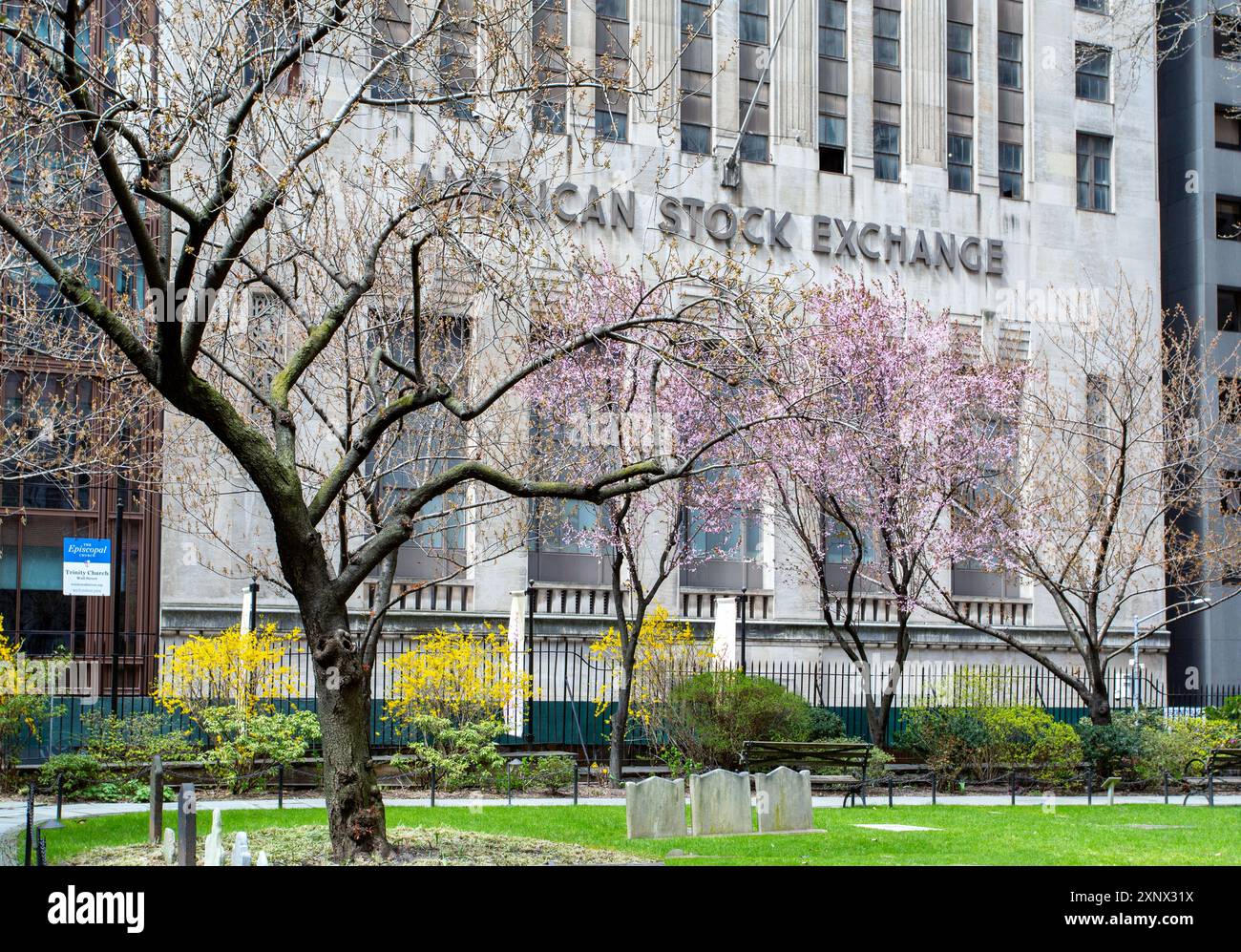 Das 1921 erbaute American Stock Exchange Building in der Greenwich Street, Manhattan, New York City, Vereinigte Staaten von Amerika, Nordamerika Stockfoto
