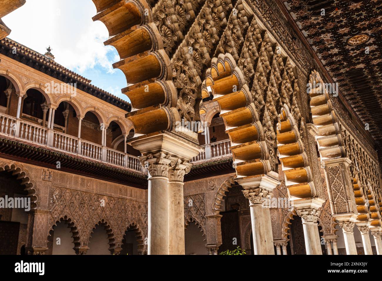 Real Alcazar, UNESCO-Weltkulturerbe, Sevilla, Andalusien, Spanien, Europa Stockfoto