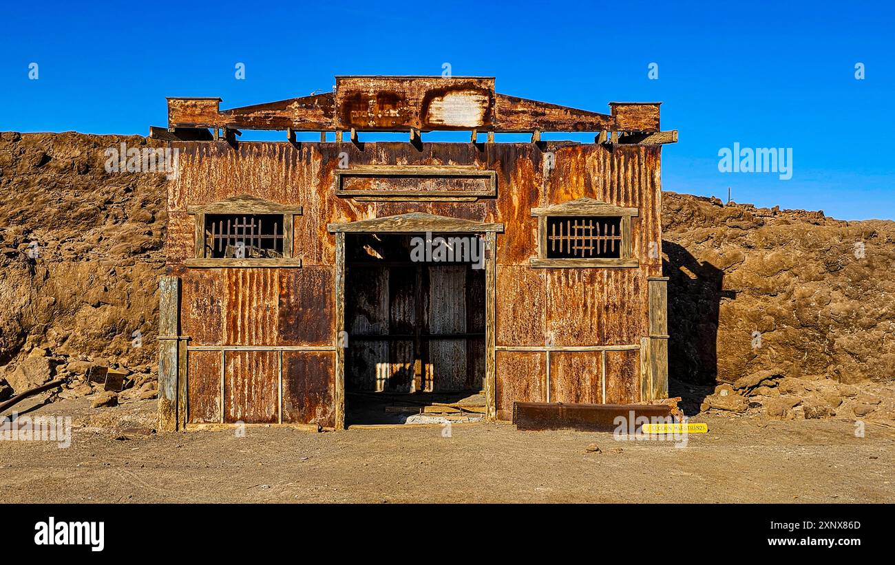 Humberstone Salpeter Works, UNESCO-Weltkulturerbe, Nord-Atacama, Chile, Südamerika Copyright: MichaelxRunkel 1184-12429 Stockfoto