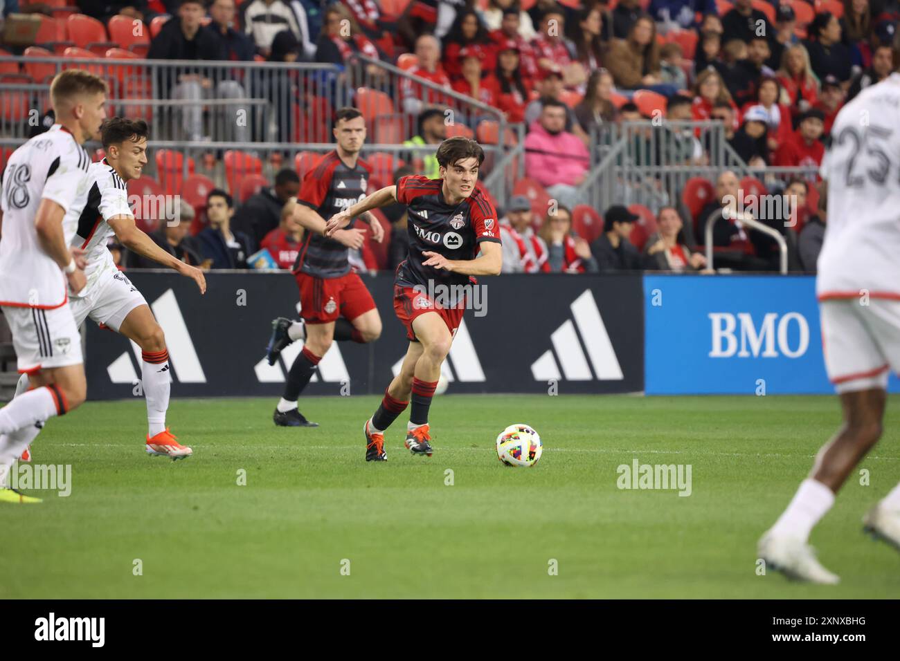 Toronto, ON, Kanada, 4. Mai 2024, A. Coello #14 in Aktion beim Major League Soccer Spiel zwischen Toronto FC und FC Dallas im BMO Stadium. Stockfoto