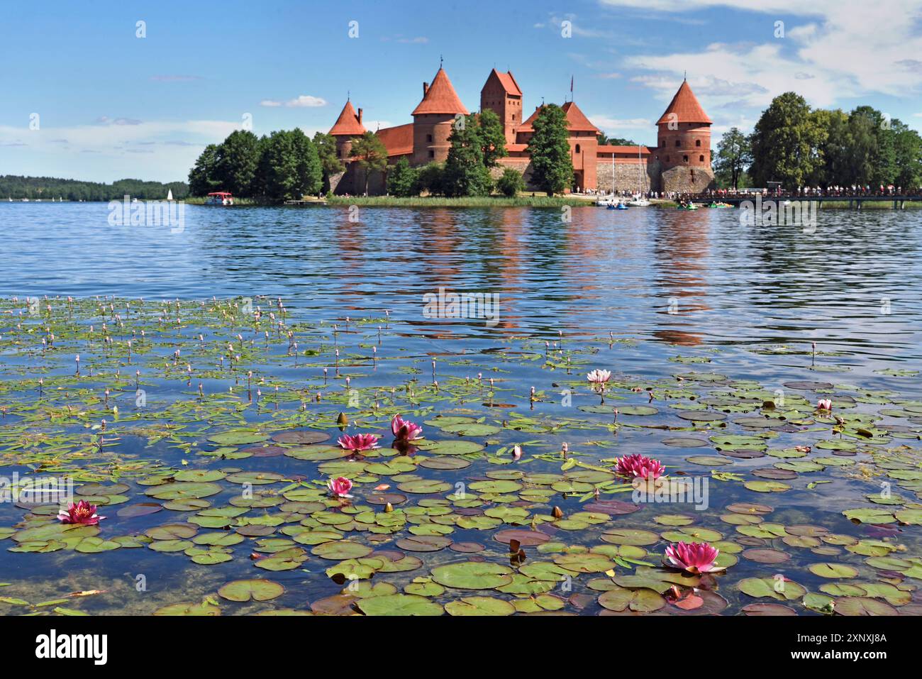 Schloss Trakai auf einer Insel im Galvensee, Litauen, Europa Copyright: GOUPIxCHRISTIAN 1382-151 Stockfoto