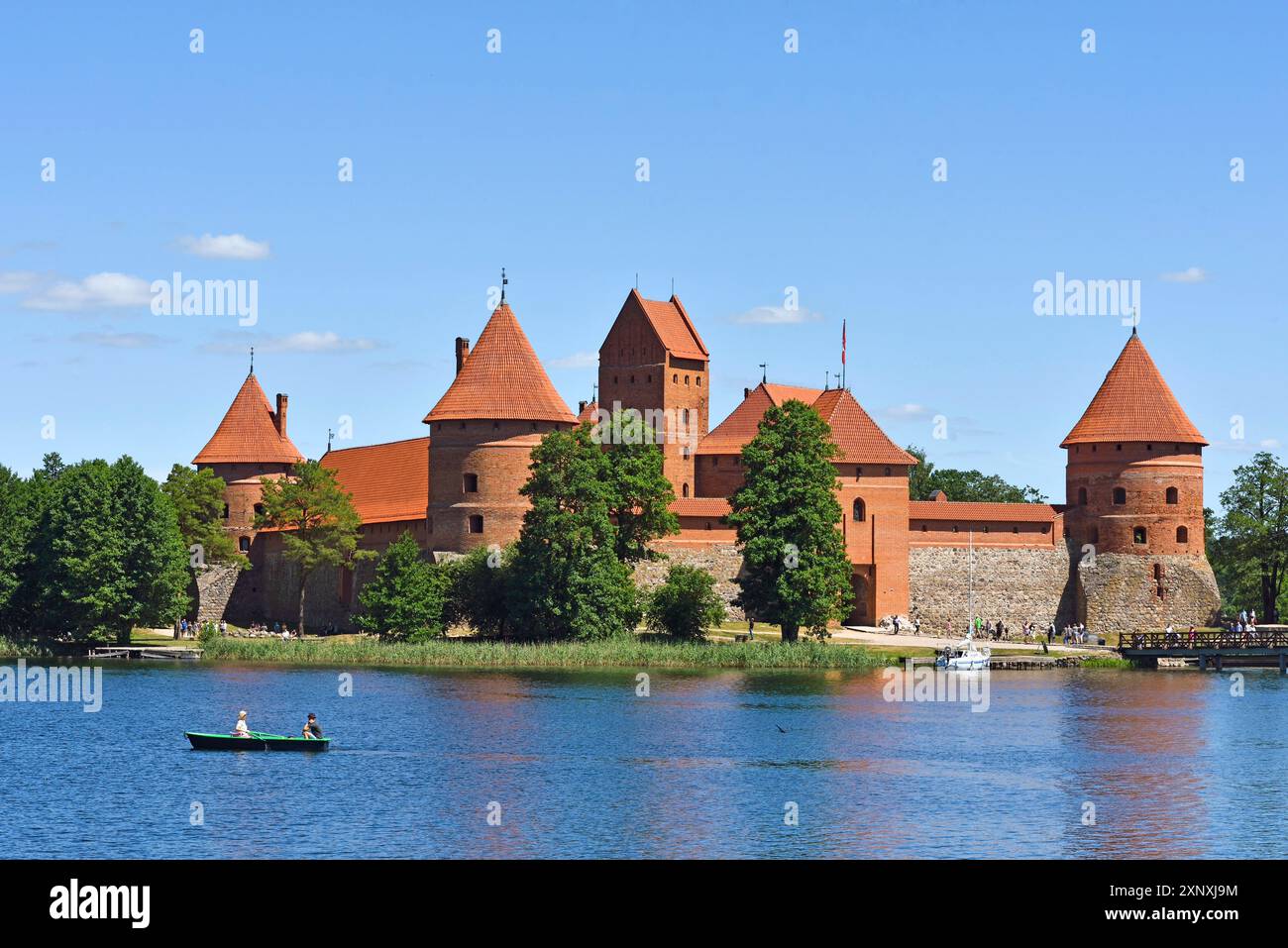 Schloss Trakai auf einer Insel im Galvensee, Litauen, Europa Copyright: GOUPIxCHRISTIAN 1382-153 Stockfoto