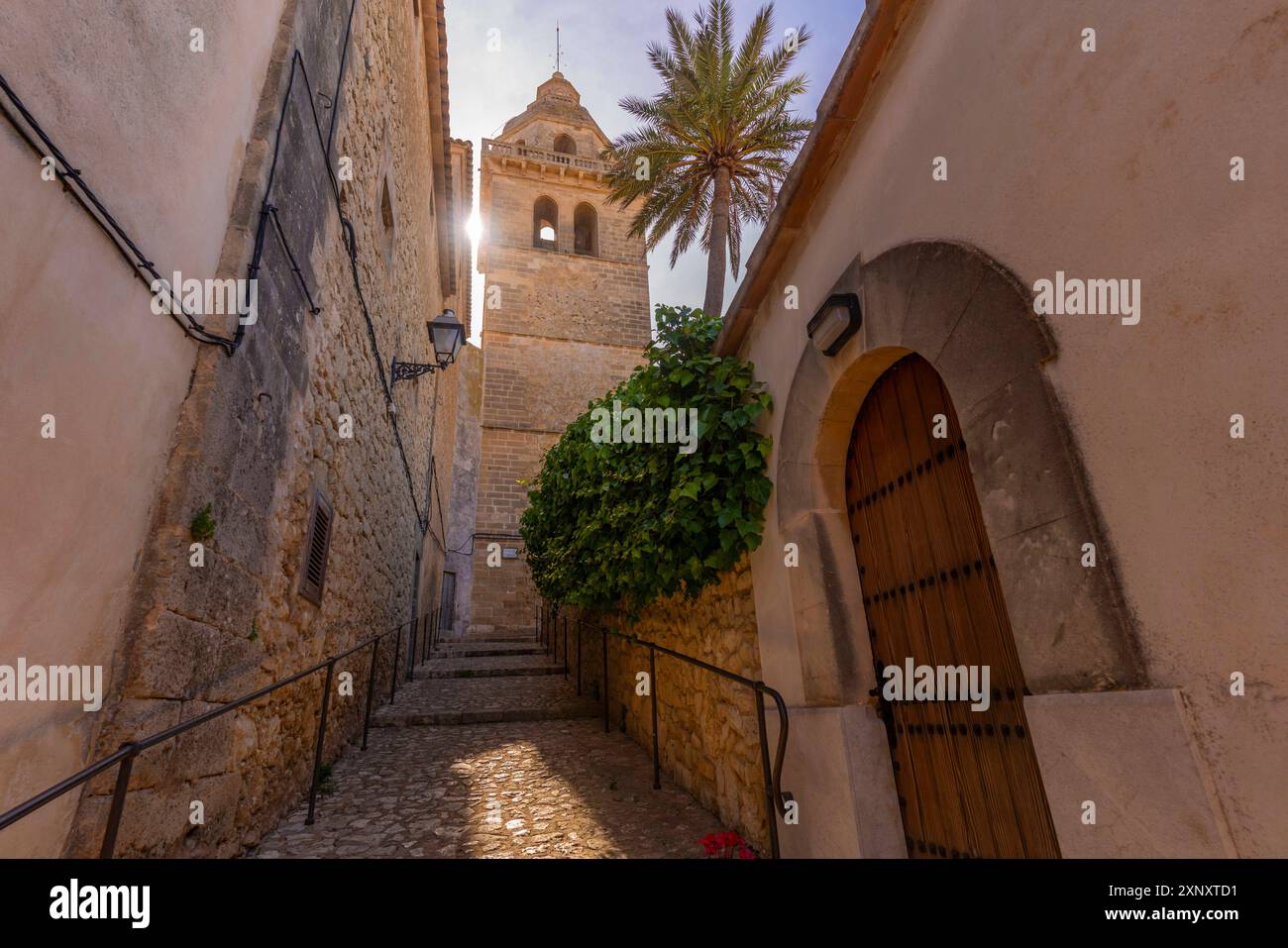 Blick auf die Kirche Sant Bartomeu, Montuiri, Mallorca, Balearen, Spanien, Mittelmeer, Europa Copyright: FrankxFell 844-34529 Stockfoto