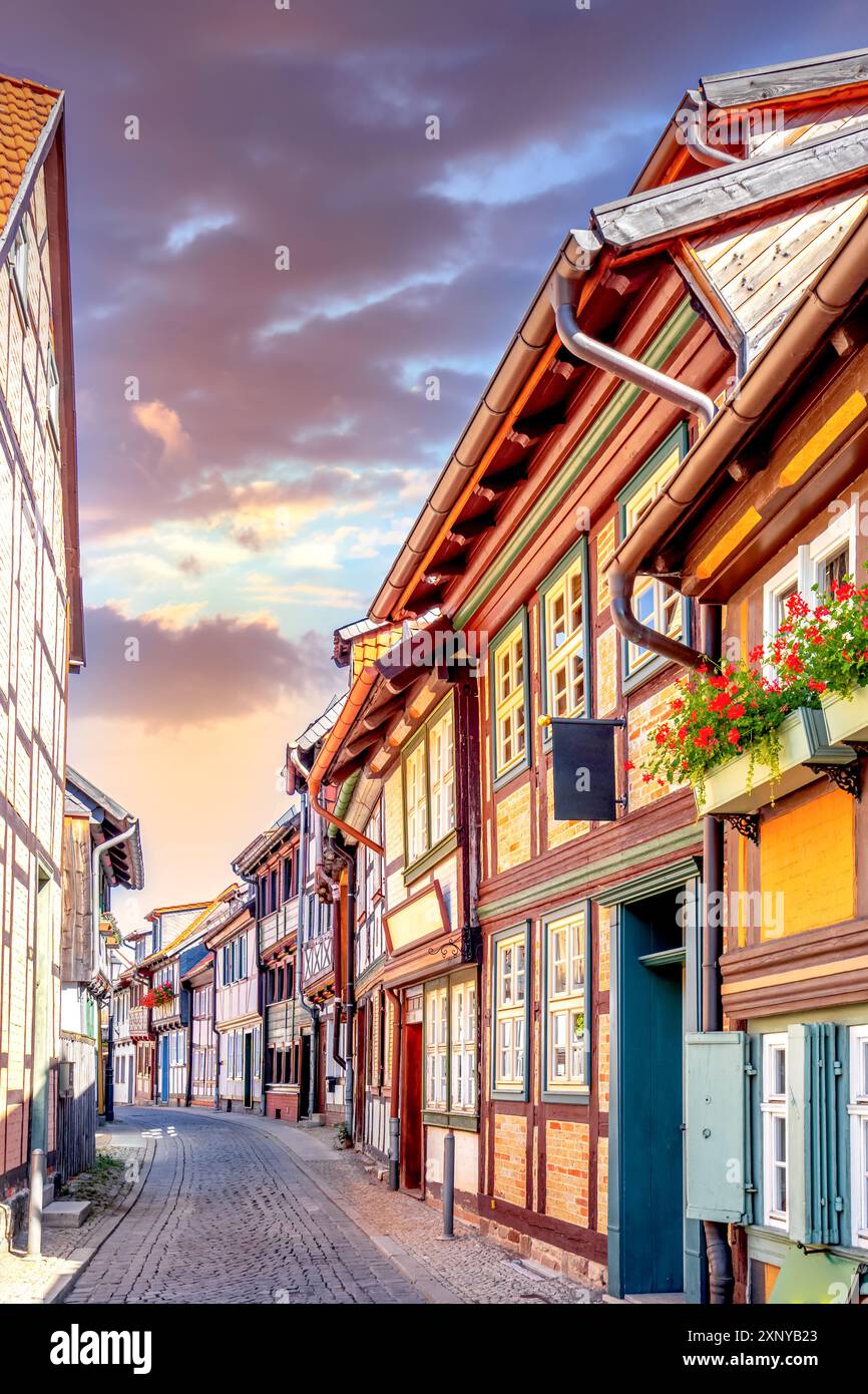 Altstadt von Wernigerode, Deutschland Stockfoto