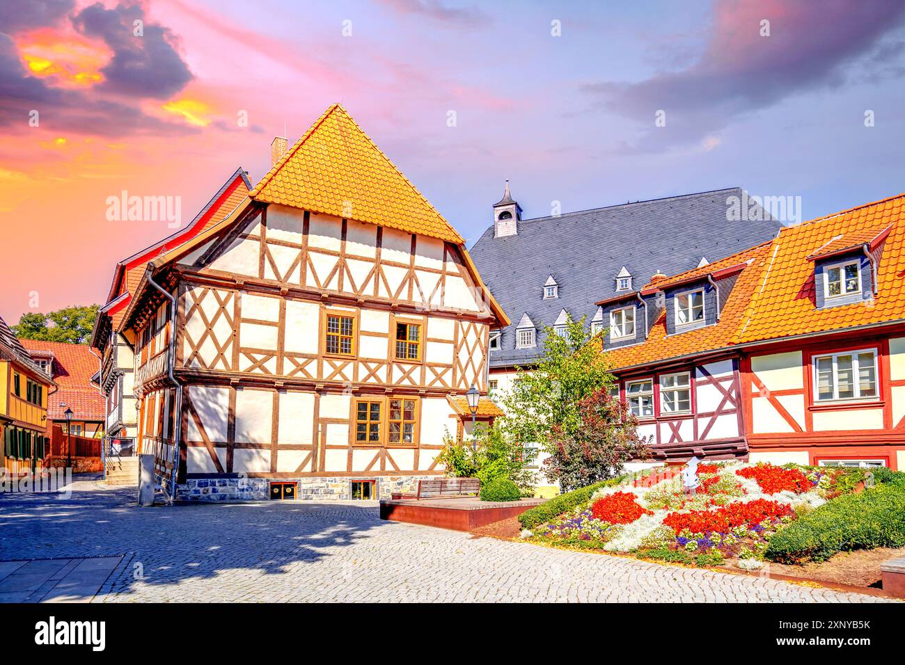 Altstadt von Wernigerode, Deutschland Stockfoto