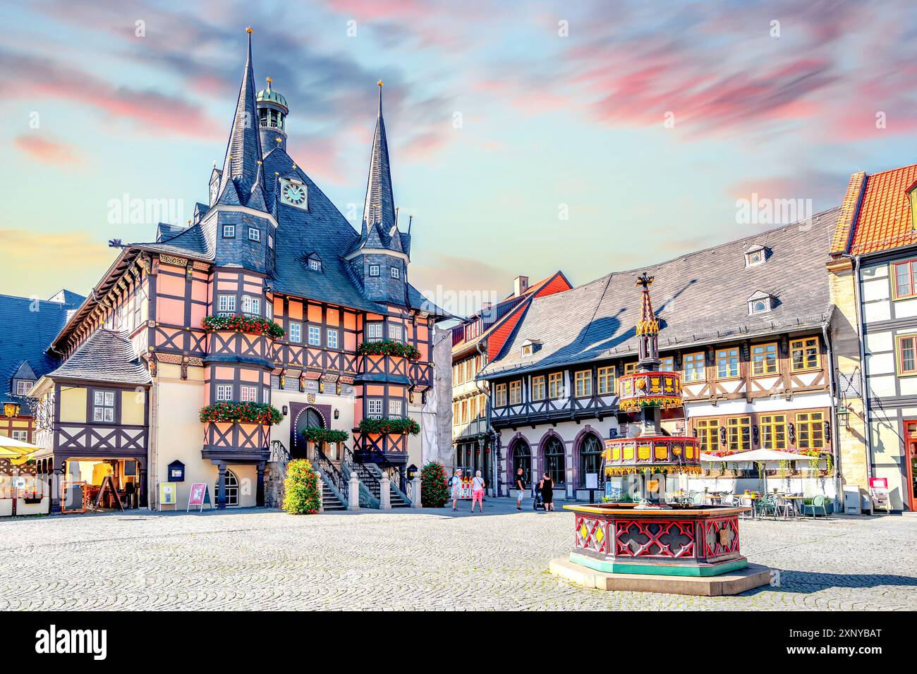 Altstadt von Wernigerode, Deutschland Stockfoto