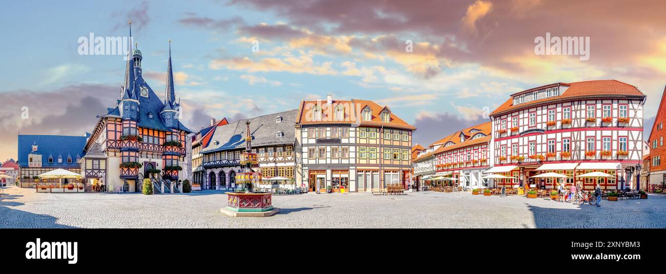 Altstadt von Wernigerode, Deutschland Stockfoto