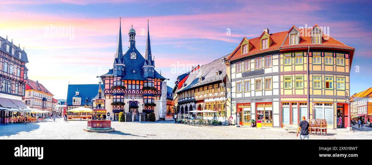 Altstadt von Wernigerode, Deutschland Stockfoto