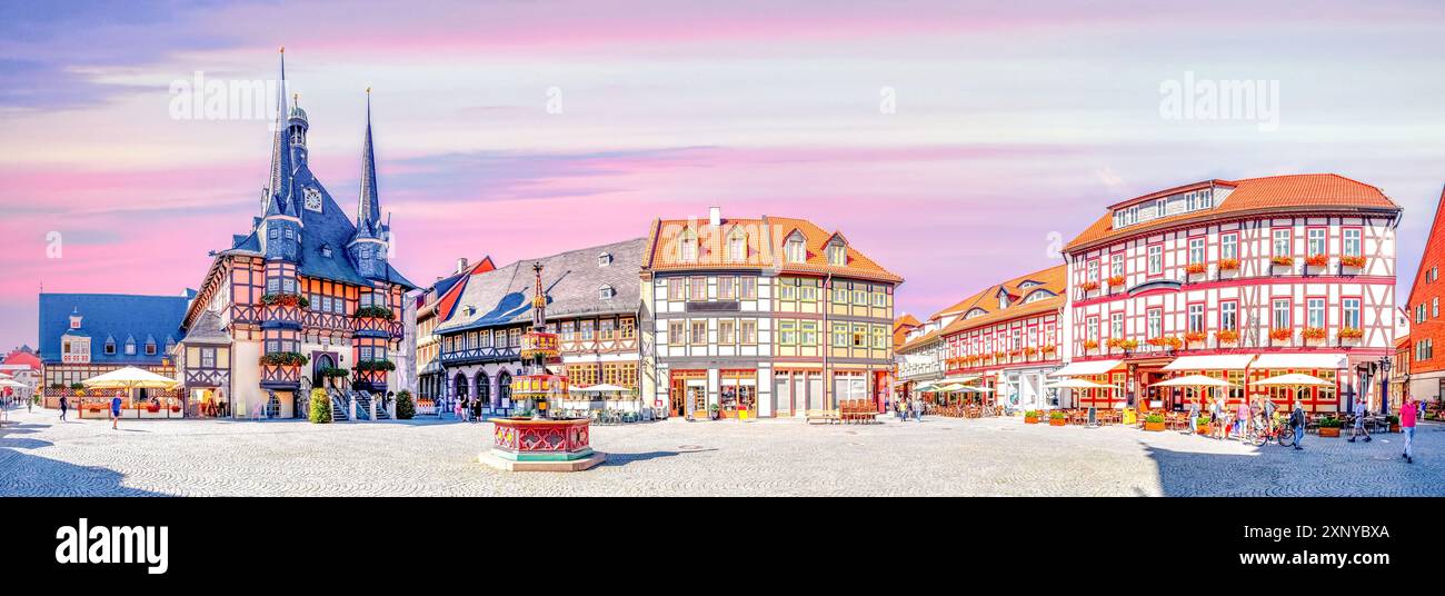 Altstadt von Wernigerode, Deutschland Stockfoto
