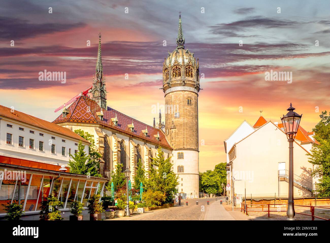 Altstadt von Wittenberg, Deutschland Stockfoto
