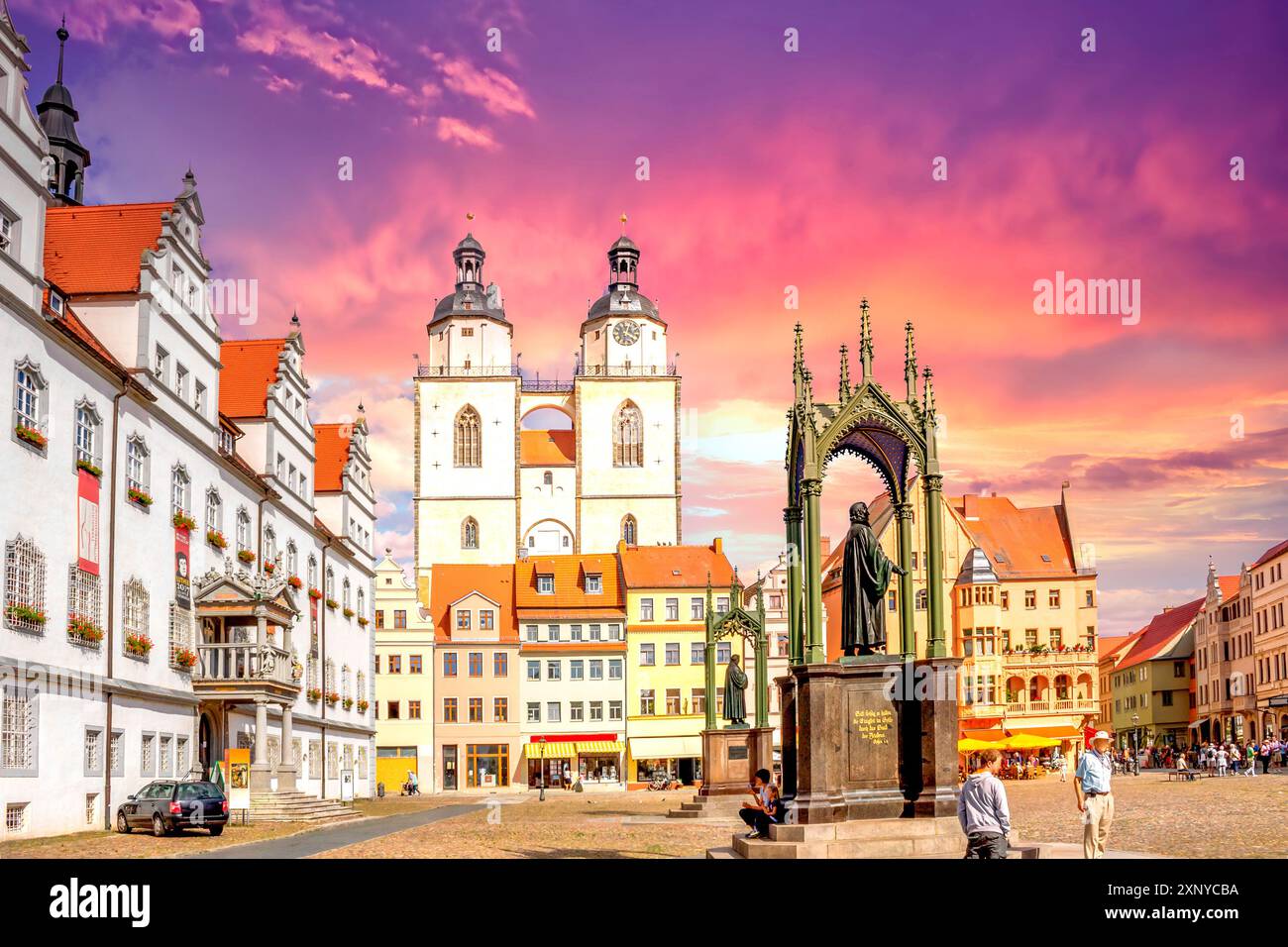 Altstadt von Wittenberg, Deutschland Stockfoto