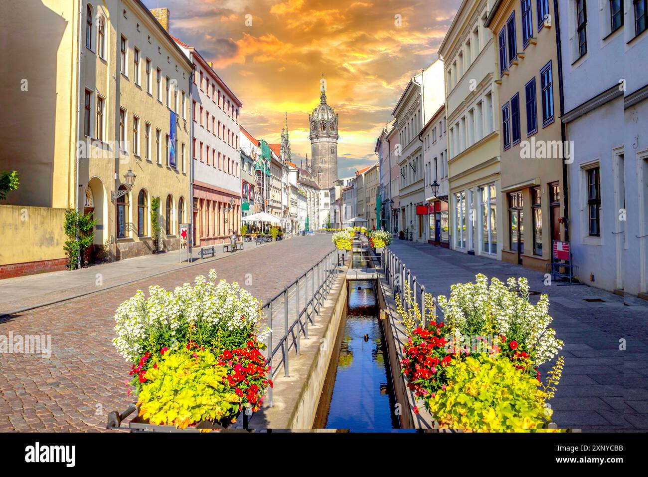 Altstadt von Wittenberg, Deutschland Stockfoto