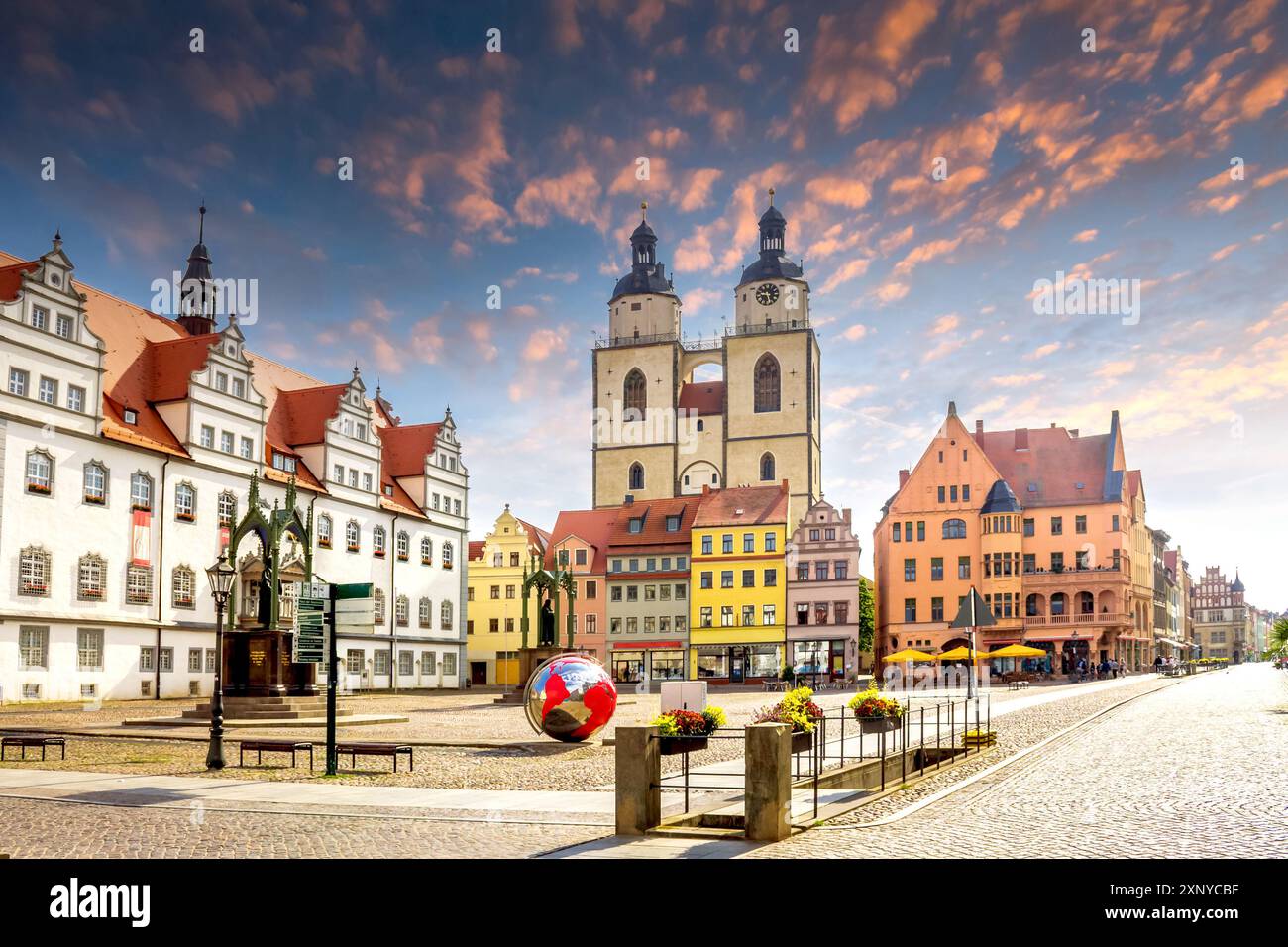 Altstadt von Wittenberg, Deutschland Stockfoto