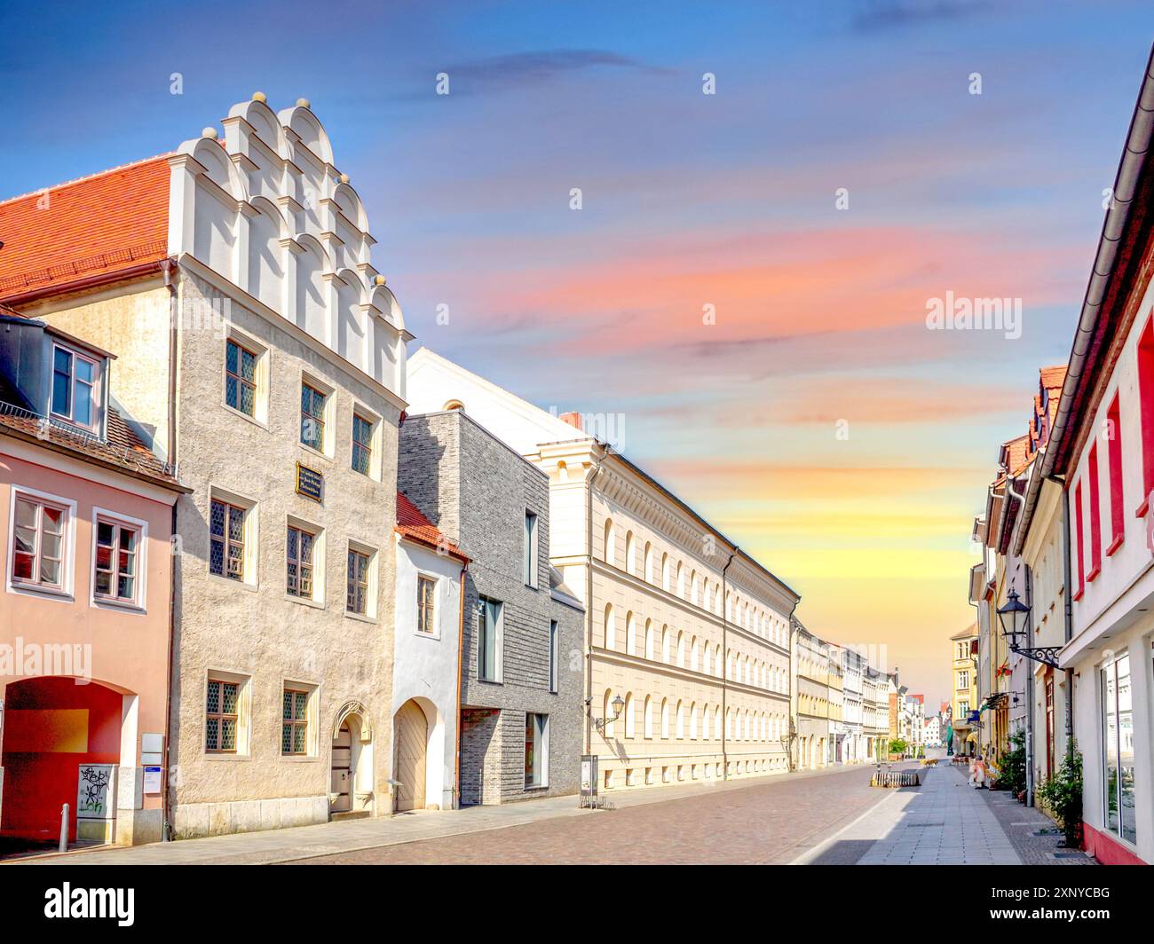 Altstadt von Wittenberg, Deutschland Stockfoto